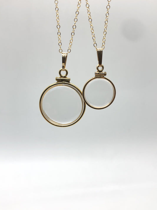 Empty Vintage 12k gold filled Shaker Lockets 50 year old new stock 15, 20 mm