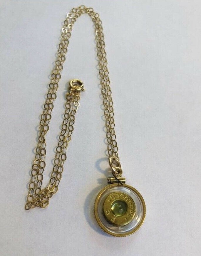 Vintage 12k gold filled shaker locket, beautiful green peridot cabochons UNIQUE