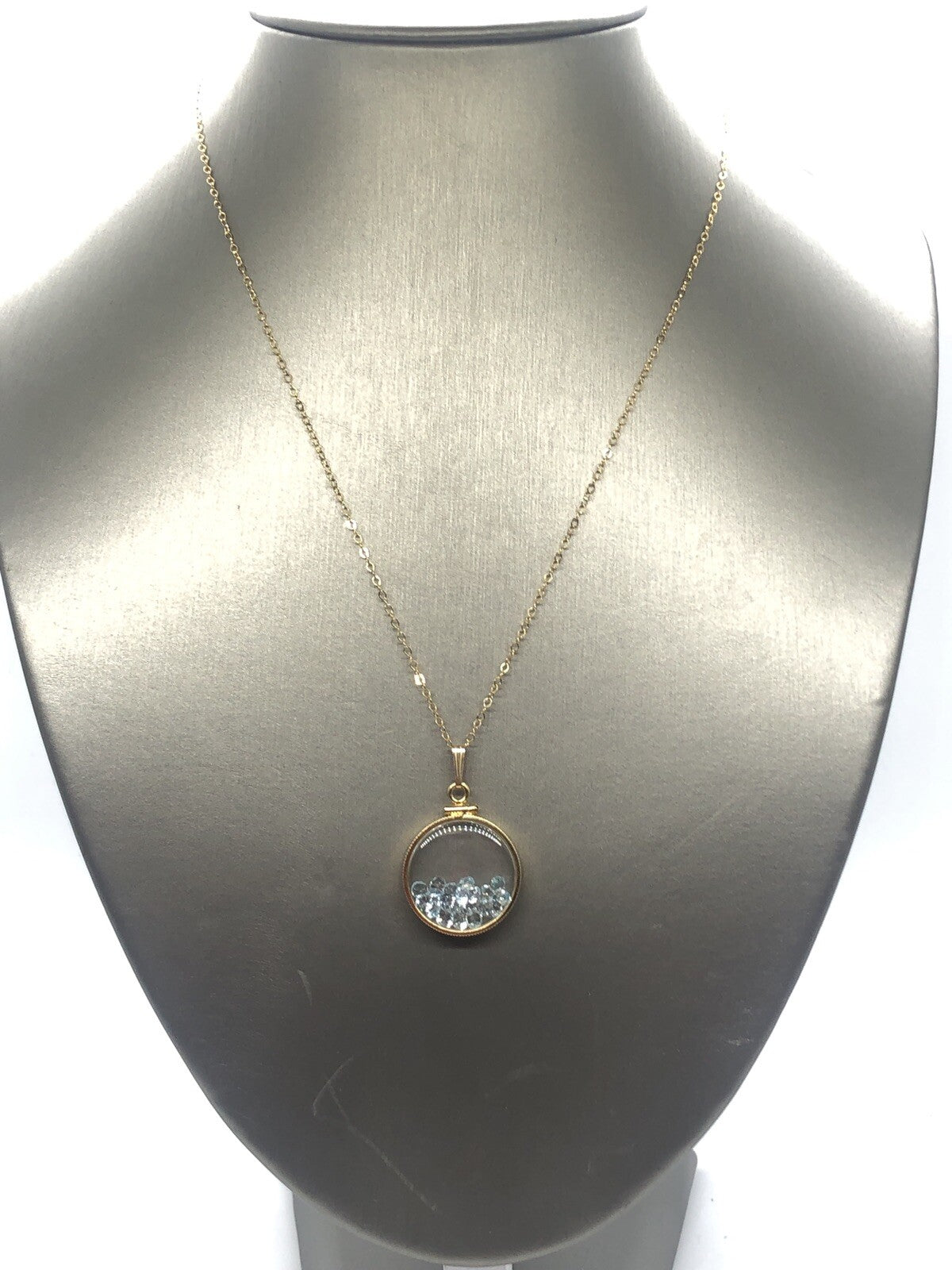 Handmade Topaz Shaker Locket 14k GF or Sterling Silver, Custom 4 Mother’s Day