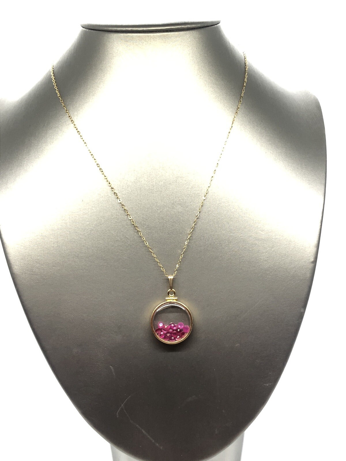 Handmade Ruby Shaker Locket 14k GF or Sterling Silver, Custom Mother’s Day