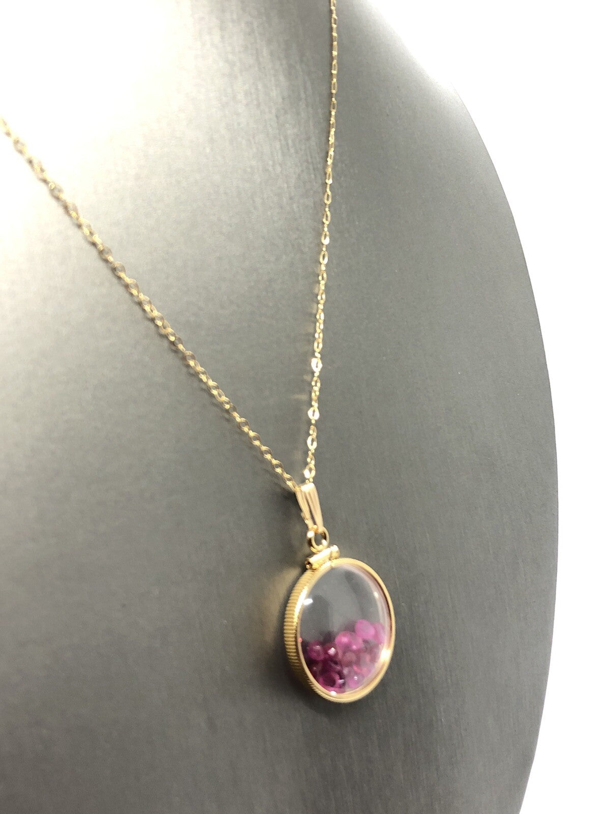 Handmade Ruby Shaker Locket 14k GF or Sterling Silver, Custom Mother’s Day