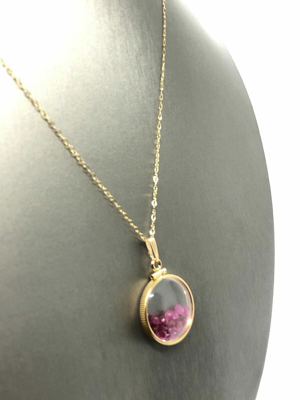Handmade Ruby Shaker Locket 14k GF or Sterling Silver, Custom Mother’s Day