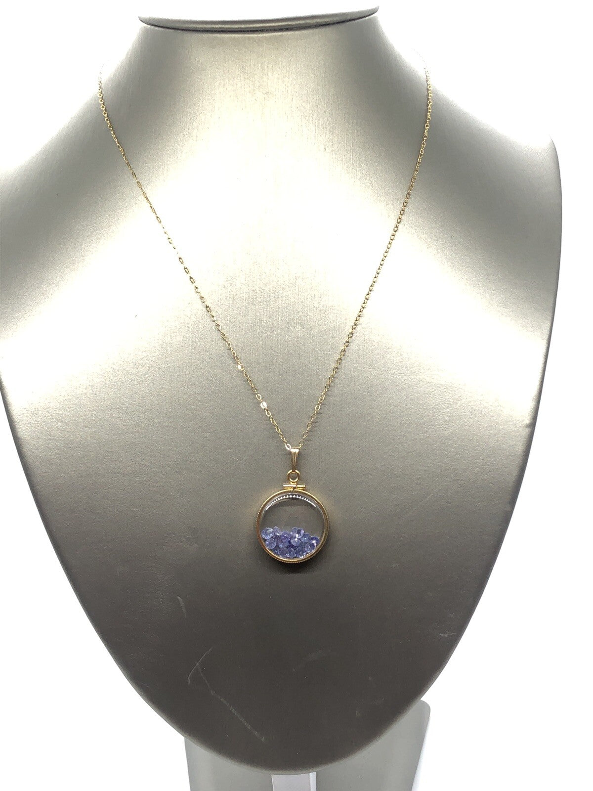 Handmade Tanzanite Shaker Locket 14k GF or Sterling Silver, Custom Mother’s Day