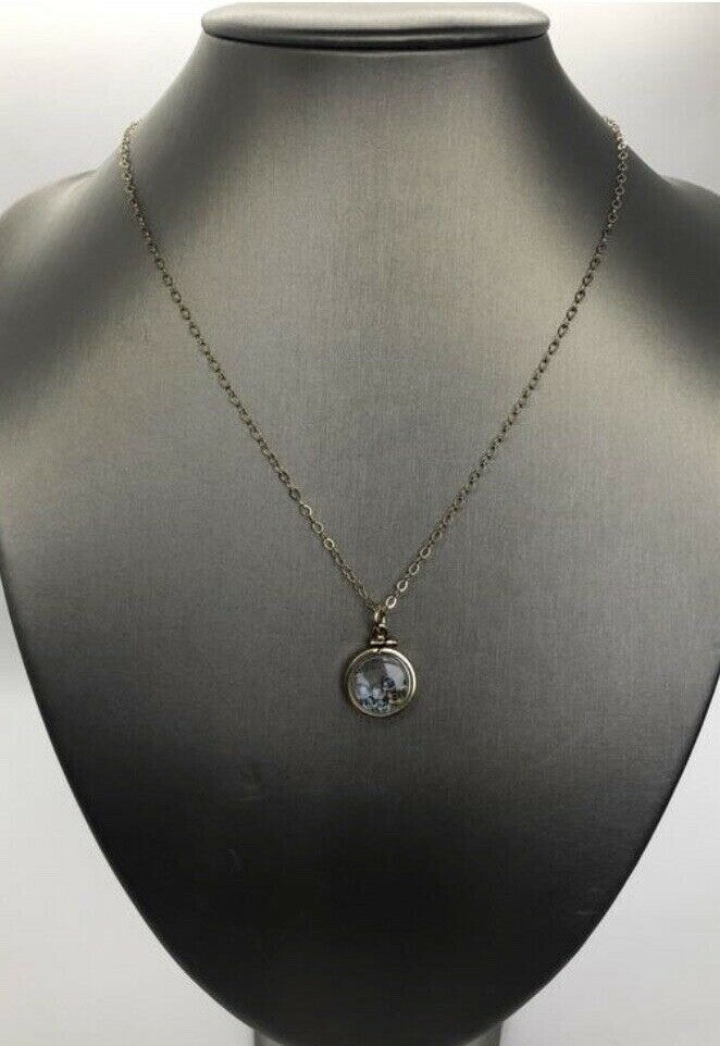 Vintage 12k gold filled Shaker locket with  mix of Moonstone, Citrine and Topaz
