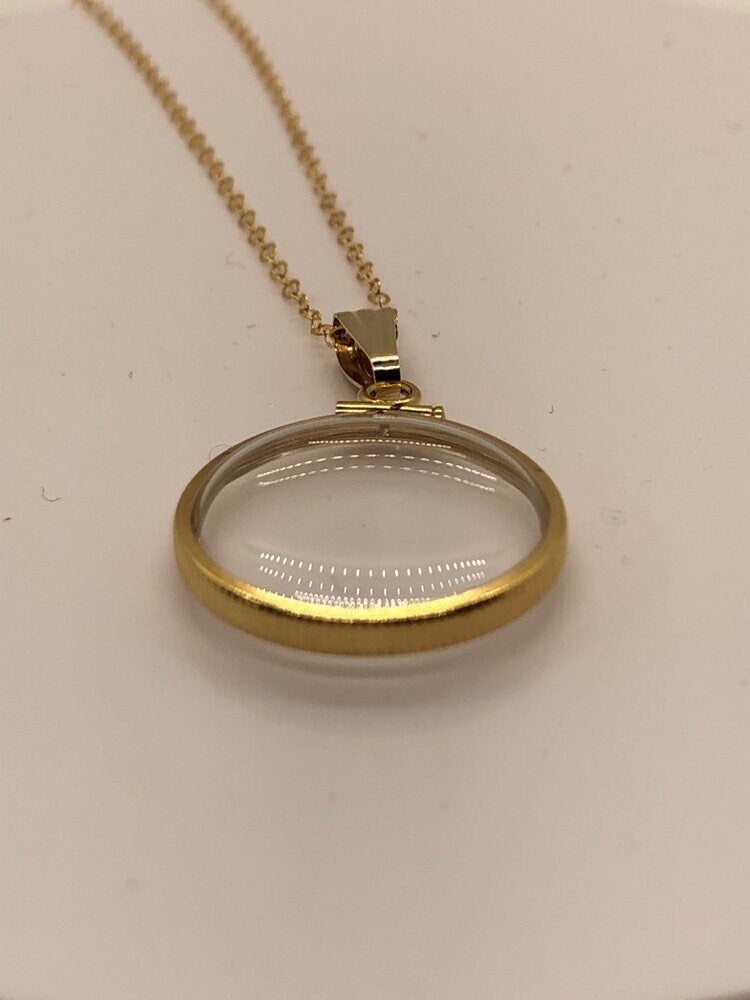 Solid 14k gold Empty 20mm Handmade shaker Locket w/ FREE small  SCREW DRIVER