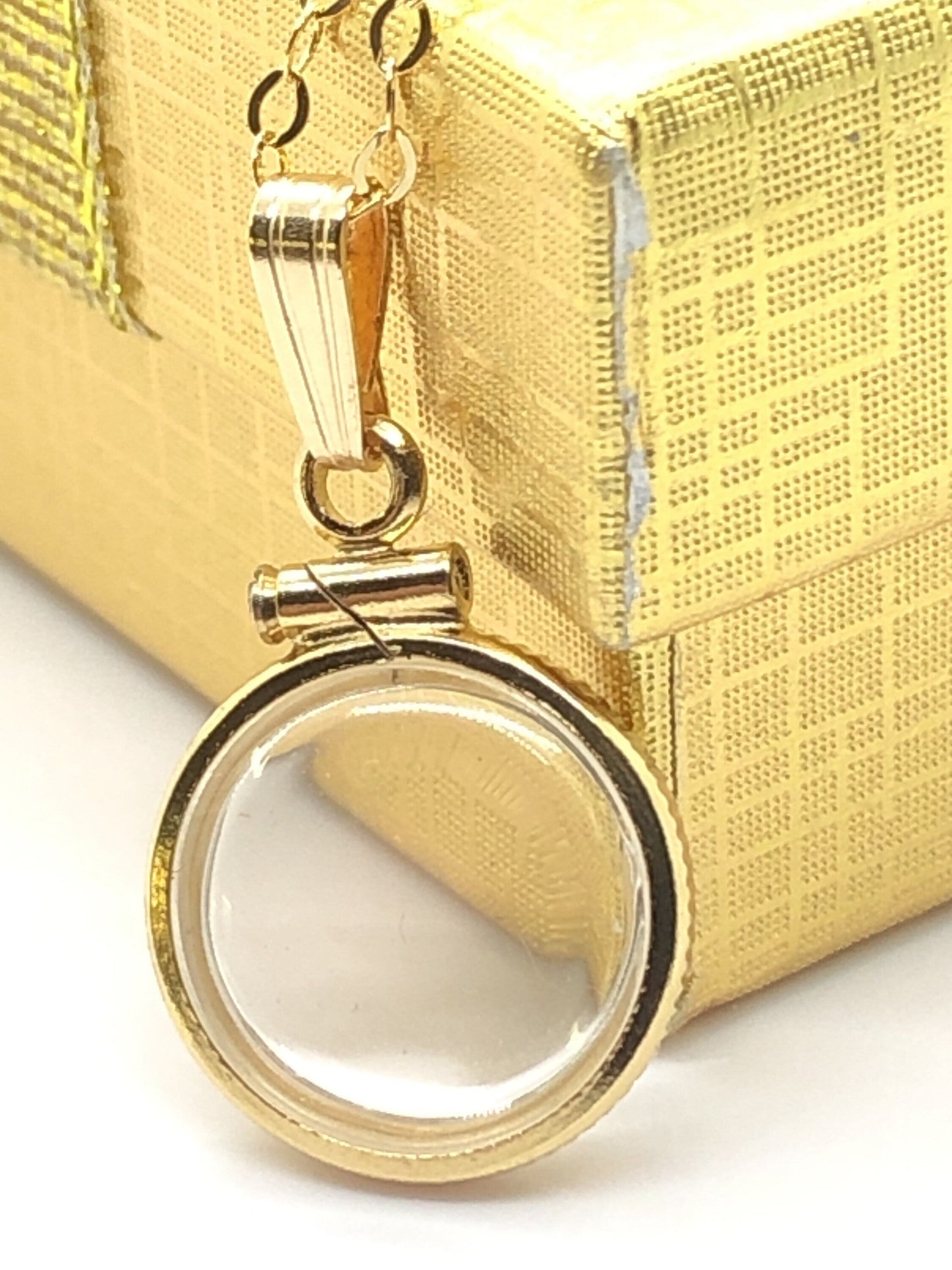 Empty 12.5 mm Handmade 14k Gold Filled Shaker Locket, FREE SCREWDRIVER , waiting for your small treasures