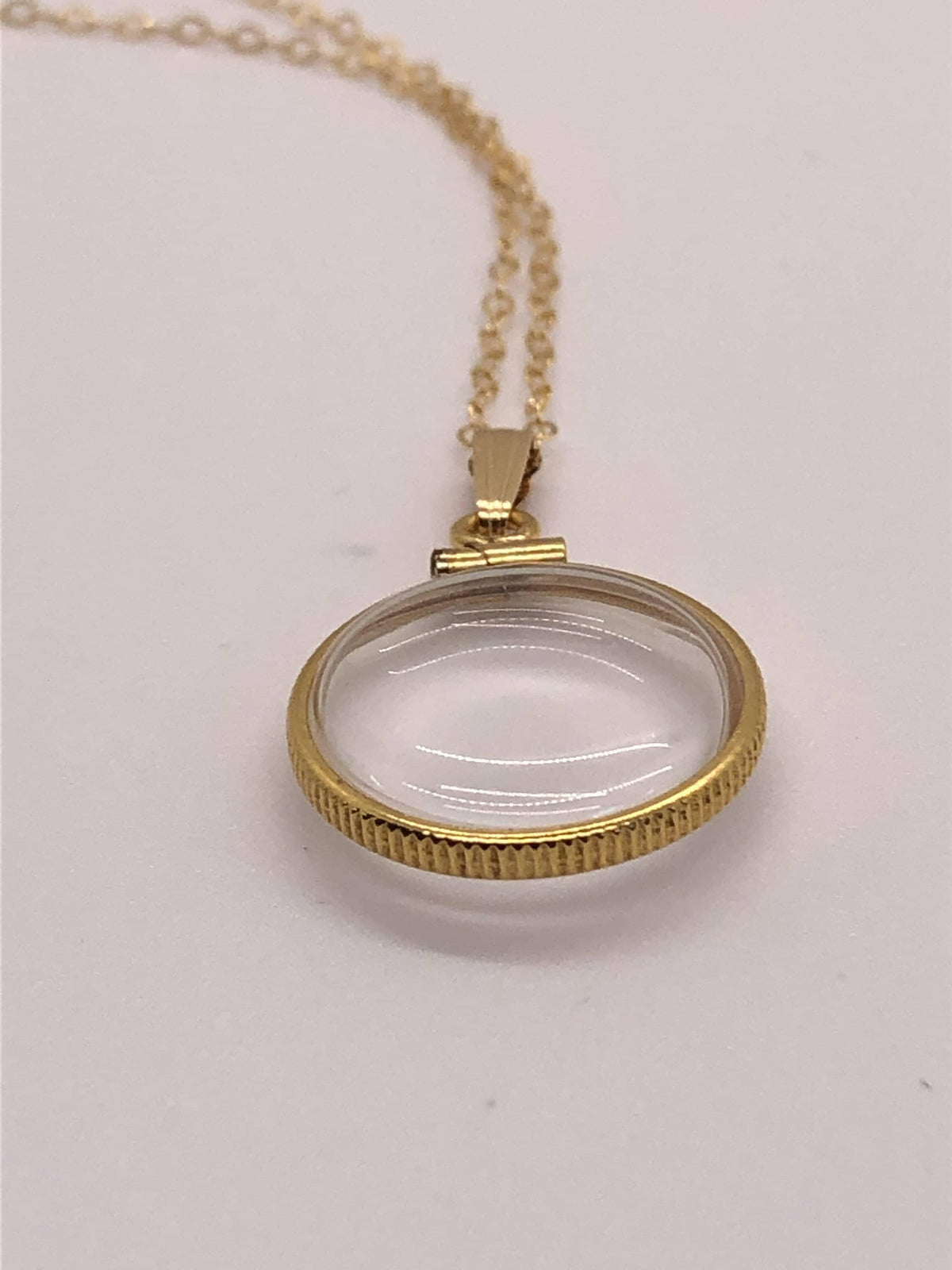 Empty customizable 18mm handmade 14k gold filled shaker locket, dime sized necklace w/ free screwdriver waiting for your little treasures