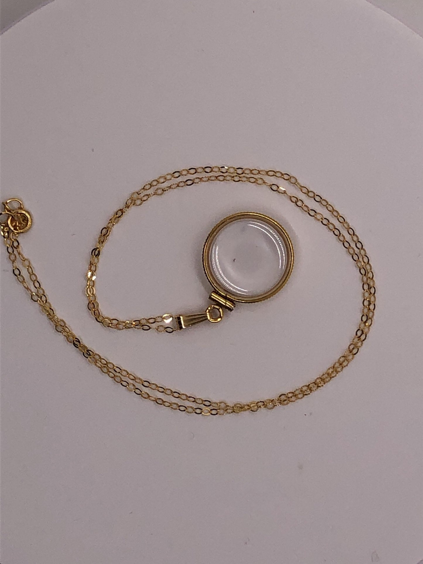 Empty customizable 18mm handmade 14k gold filled shaker locket, dime sized necklace w/ free screwdriver waiting for your little treasures