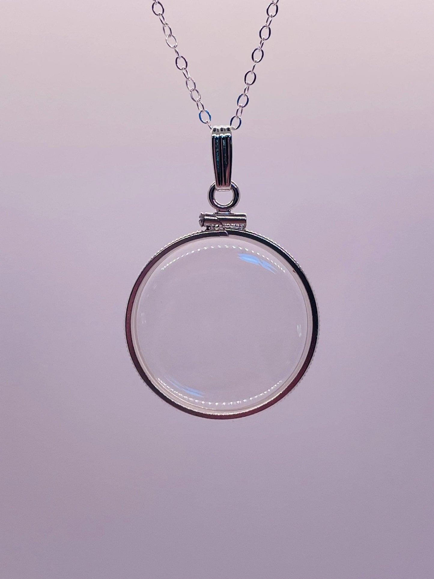 Empty 25mm sterling silver locket | free small screwdriver included!