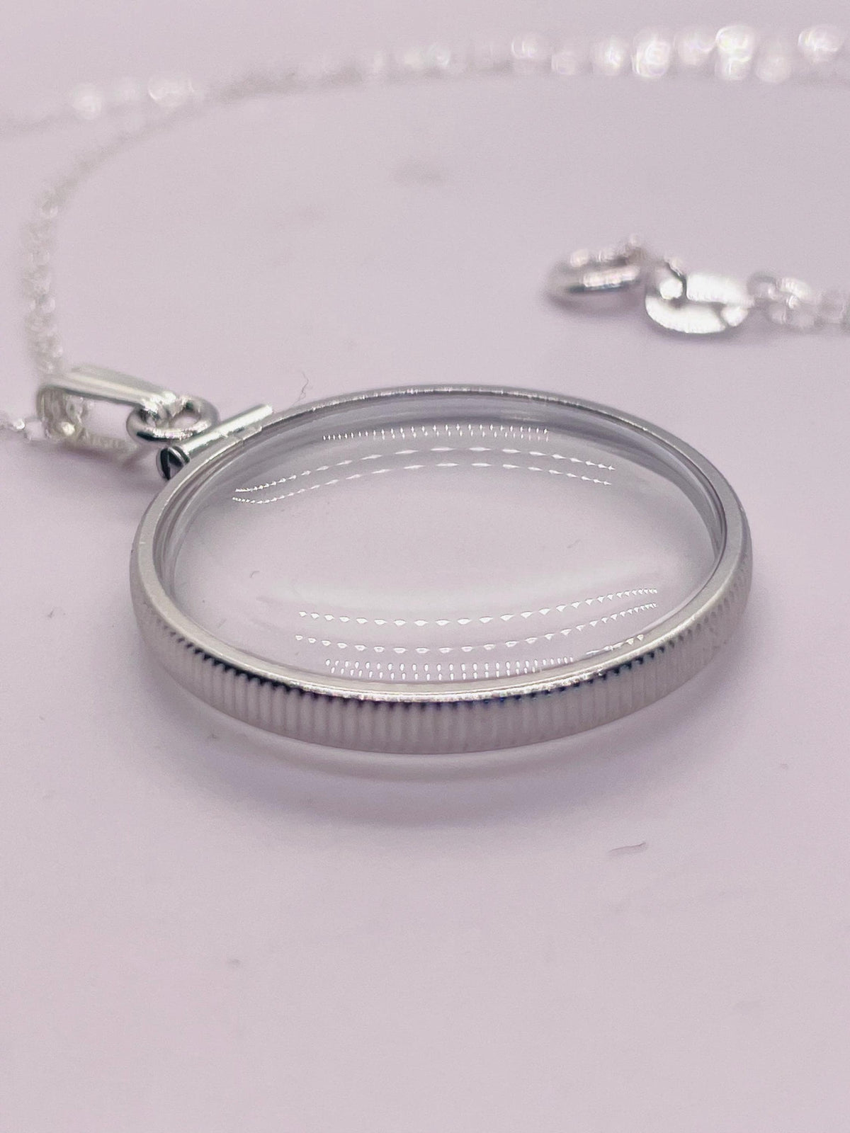 Empty 25mm sterling silver locket | free small screwdriver included!