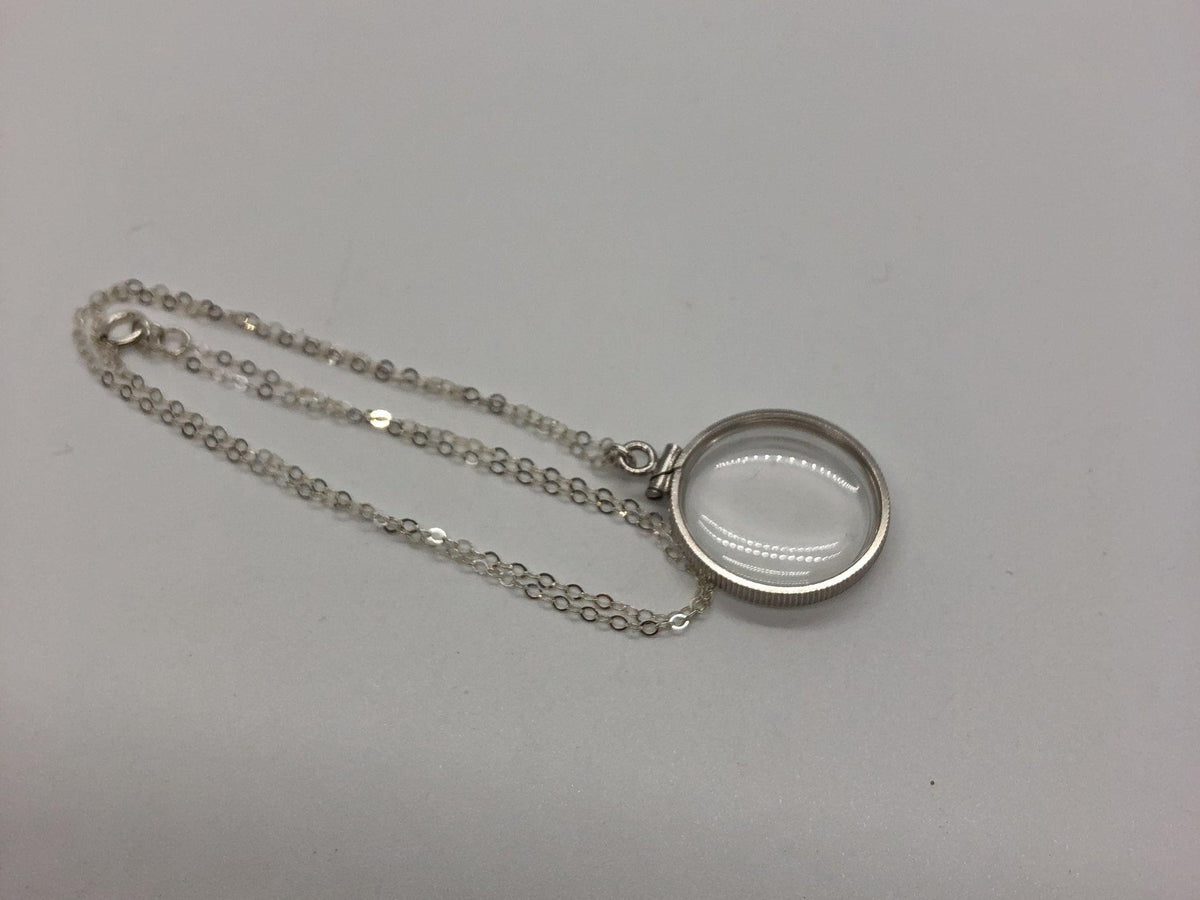 Empty 20mm handmade sterling silver shaker locket, free locket screwdriver included , waiting for your little treasures, with chain
