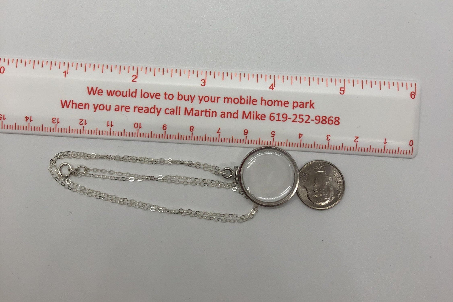 Empty 20mm handmade sterling silver shaker locket, free locket screwdriver included , waiting for your little treasures, with chain