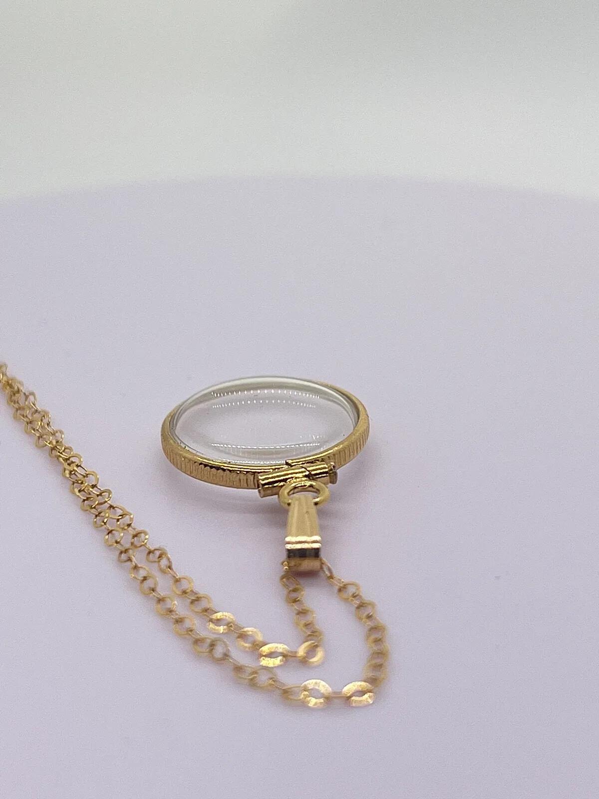 Handmade 16mm empty lucite shaker locket 14k solid gold with free screwdriver