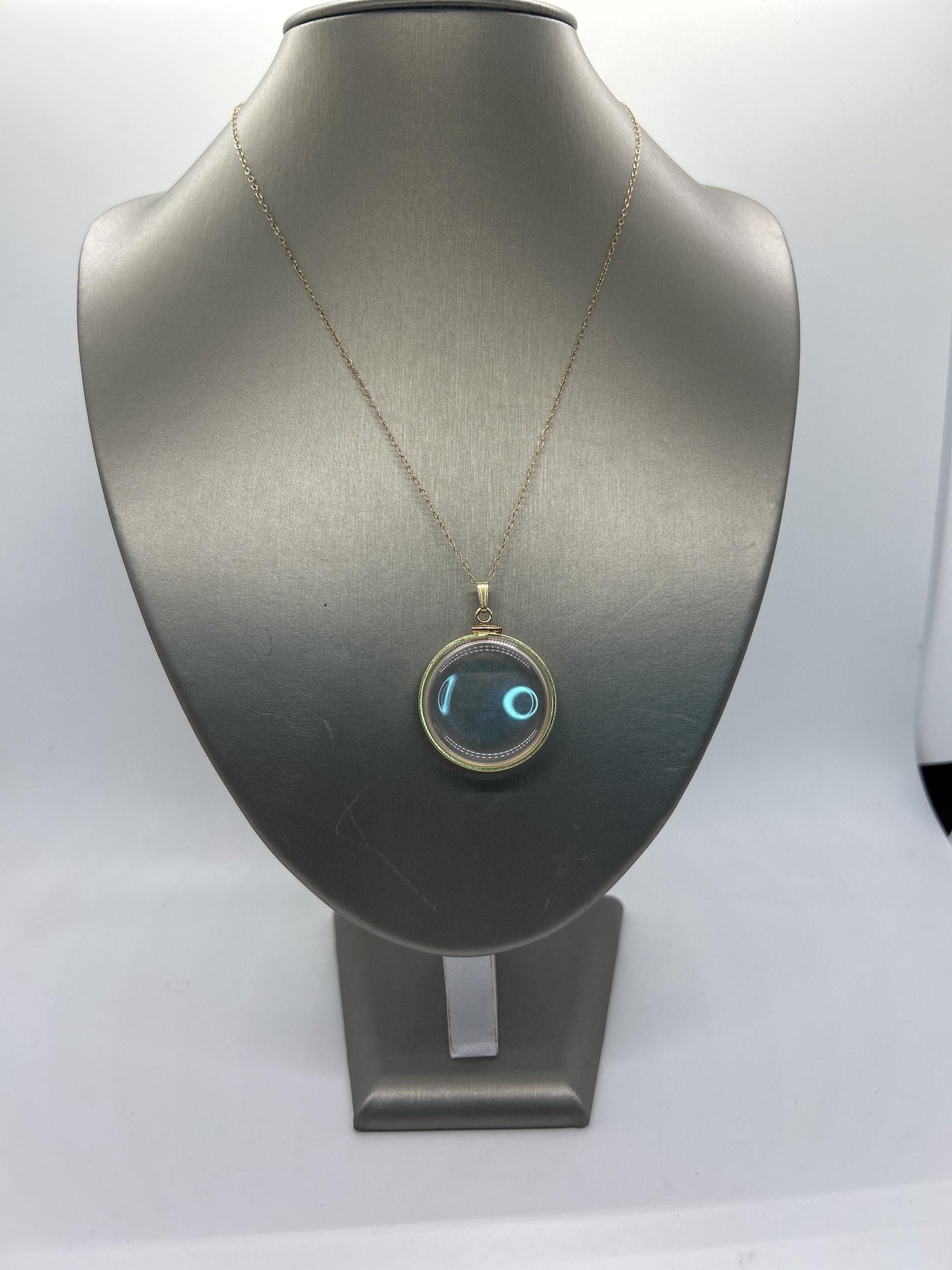 Empty customizable 30 mm handmade 14k gold filled shaker locket necklace w/ free screwdriver waiting for your little treasures