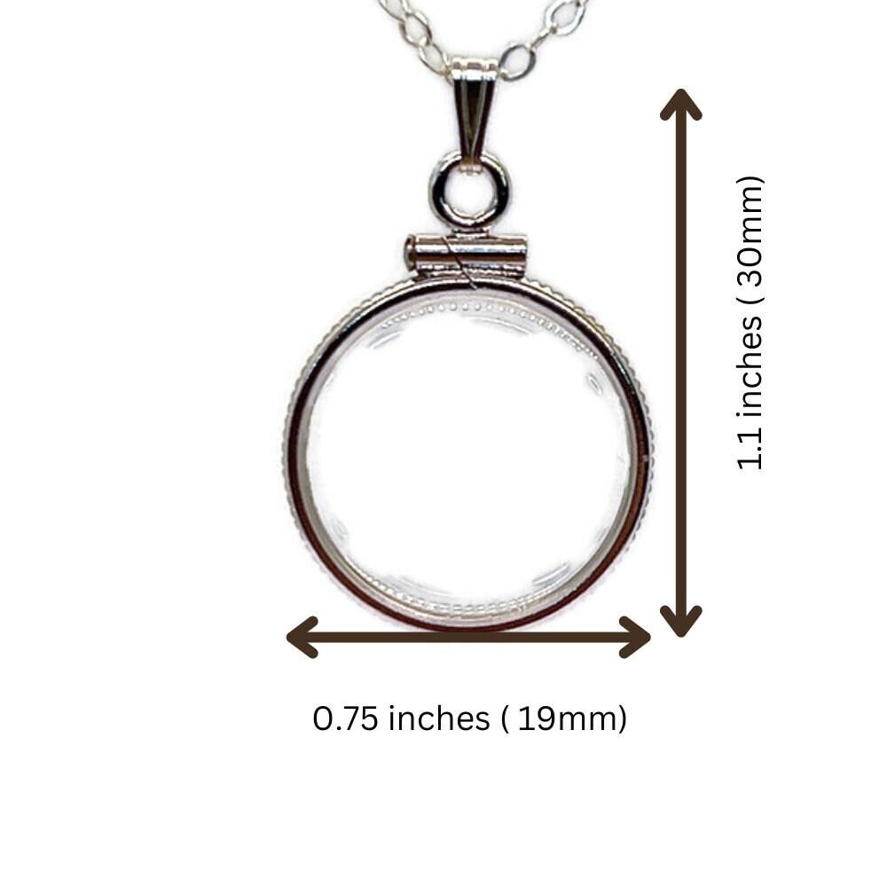 Dime sized empty customizable handmade sterling silver shaker locket necklace w/ free screwdriver waiting for small treasure. free gift box