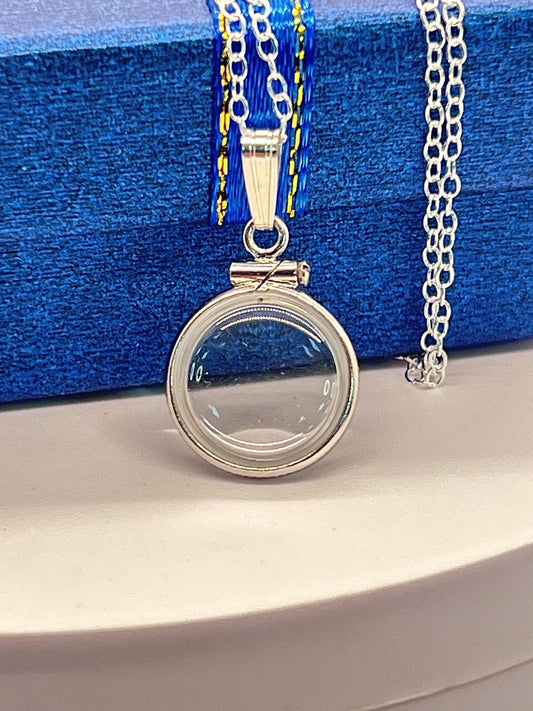 12.5mm Sterling Silver Shaker Locket for Tiny Keepsakes