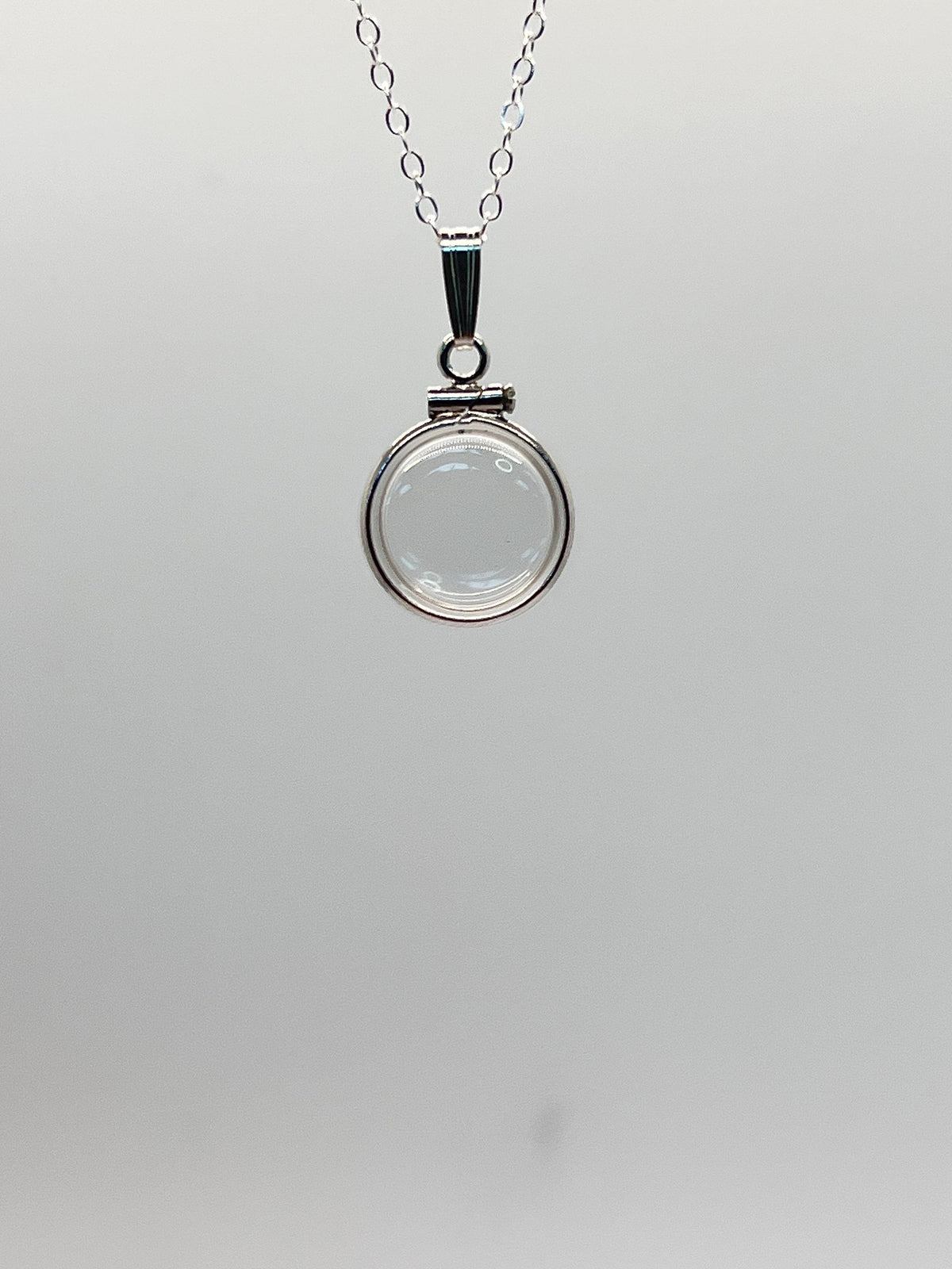12.5mm Sterling Silver Shaker Locket for Tiny Keepsakes