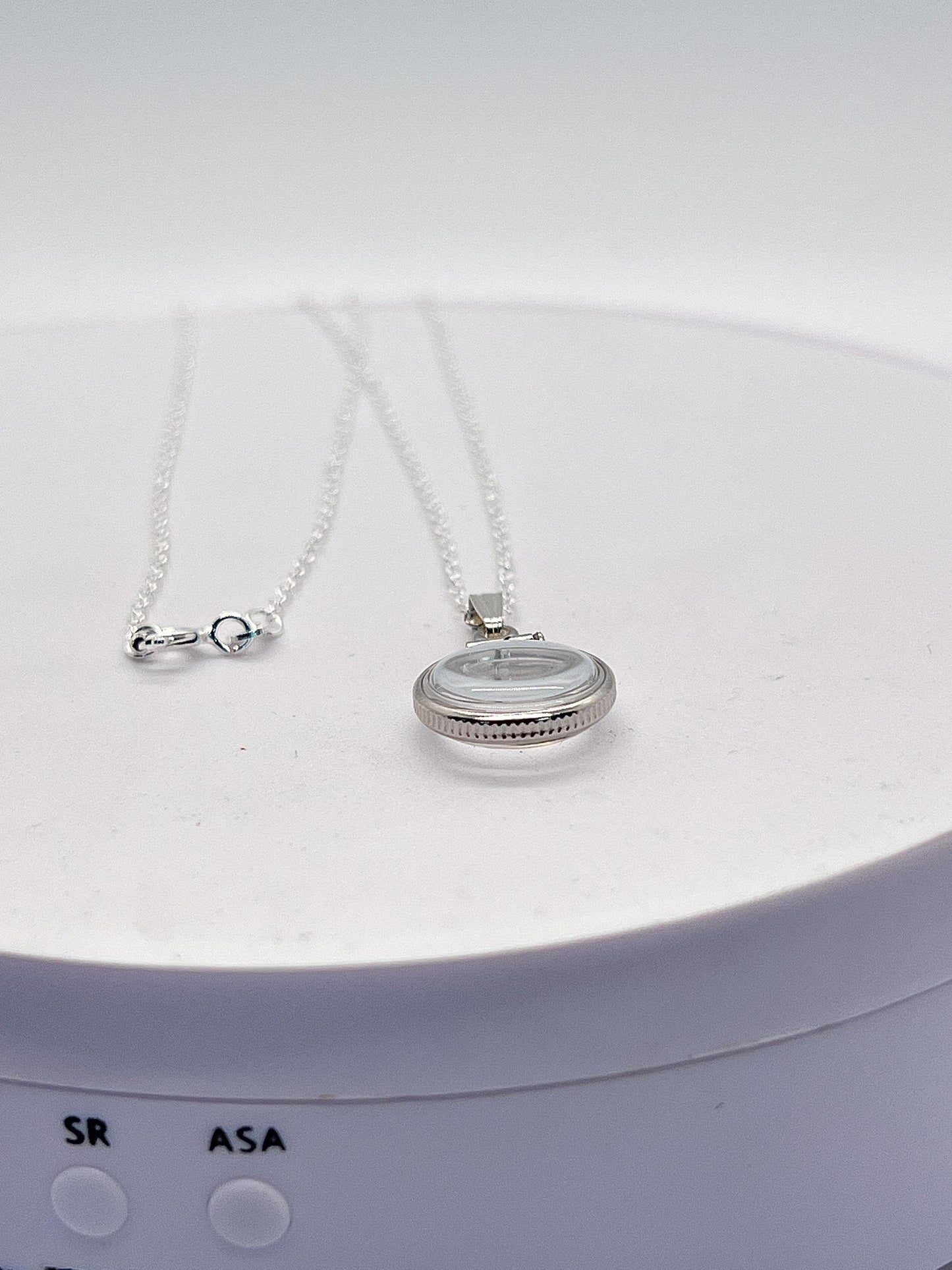 12.5mm Sterling Silver Shaker Locket for Tiny Keepsakes
