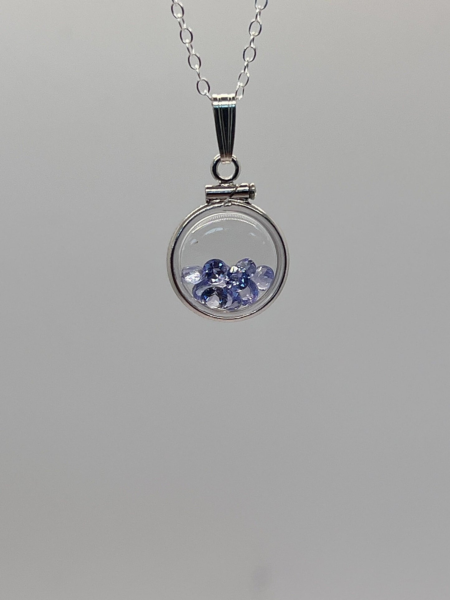 12.5mm Sterling Silver Shaker Locket for Tiny Keepsakes