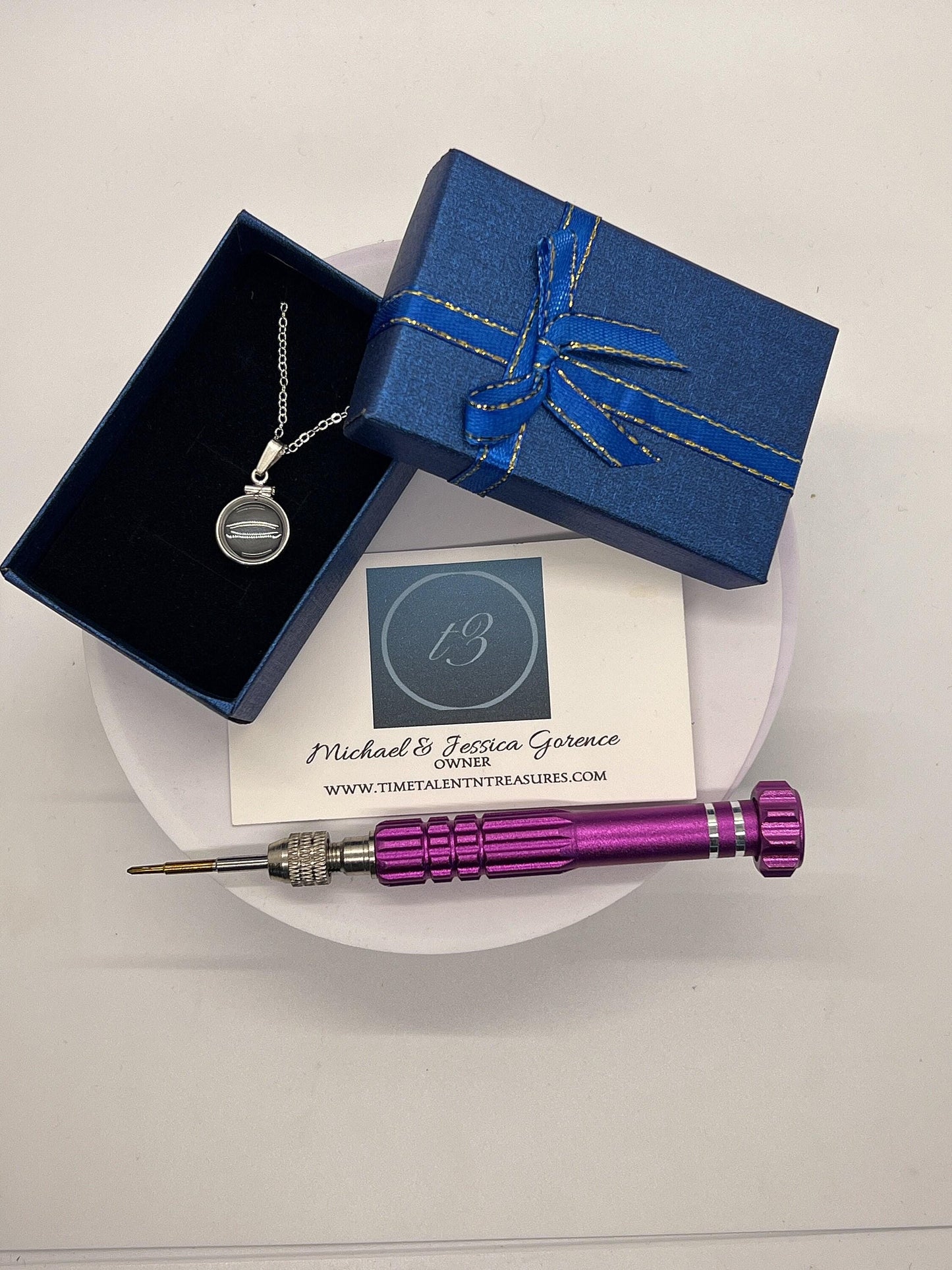 12.5mm Sterling Silver Shaker Locket for Tiny Keepsakes
