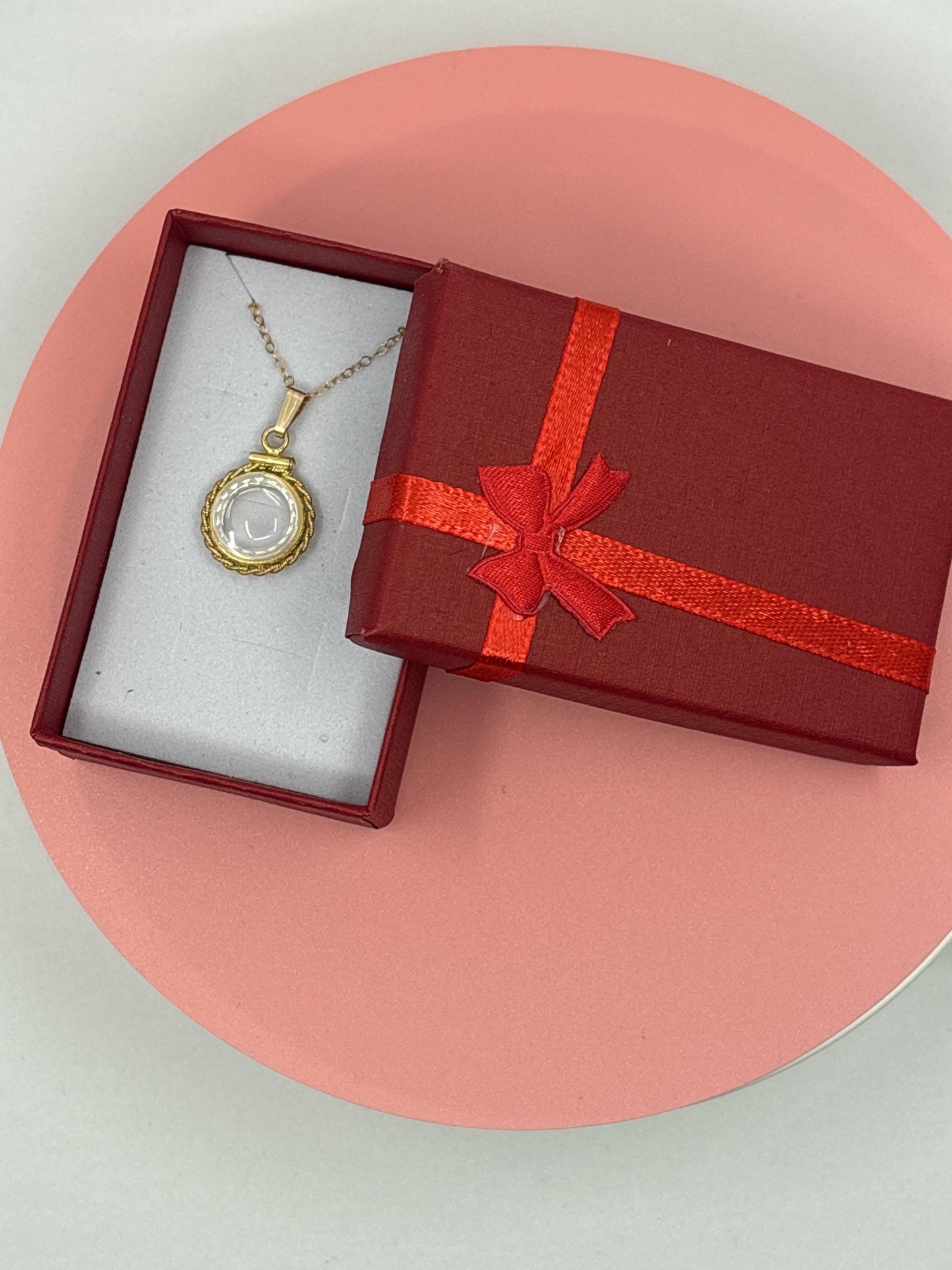12.5mm 14K Gold-Filled Rope & Diamond-Edge Shaker Locket