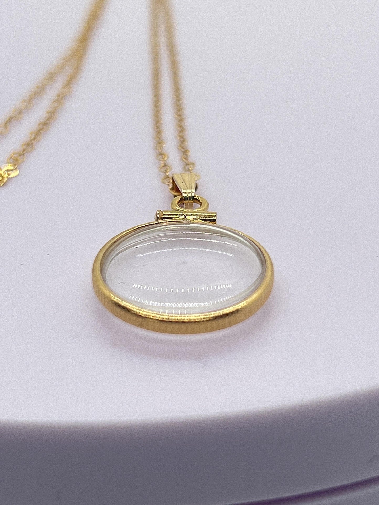 Solid 14k gold empty 16.5mm  handmade pet memorial fur or hair locket w/ free  small  screw driver dog or cat fur keepsake.