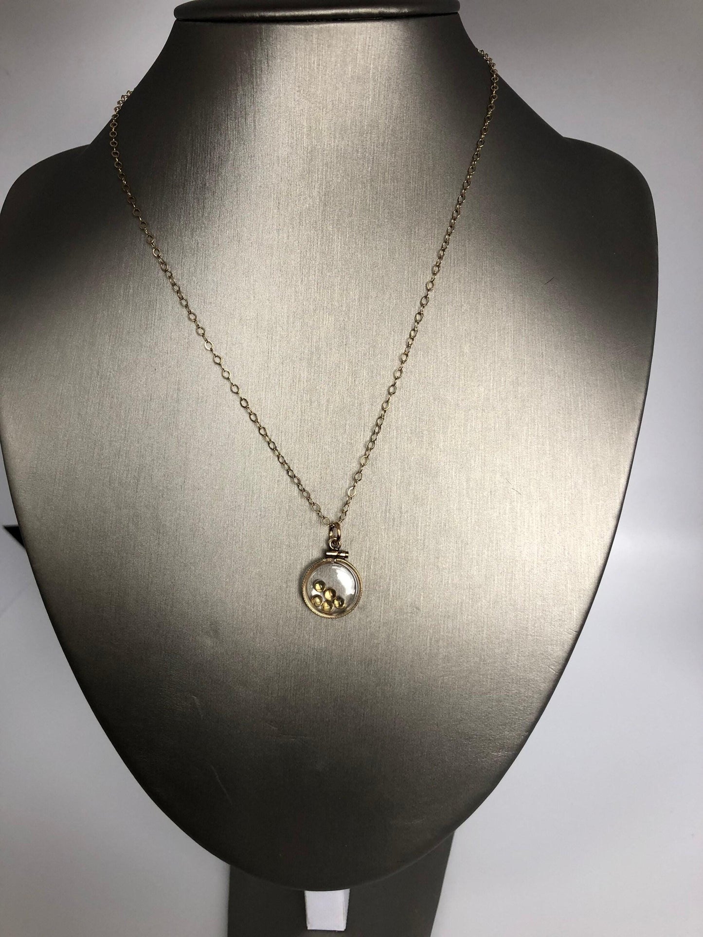 Vintage brazilian citrine shaker locket filled with natural cabochons, nov. birthstone you can create one for your mom! ask