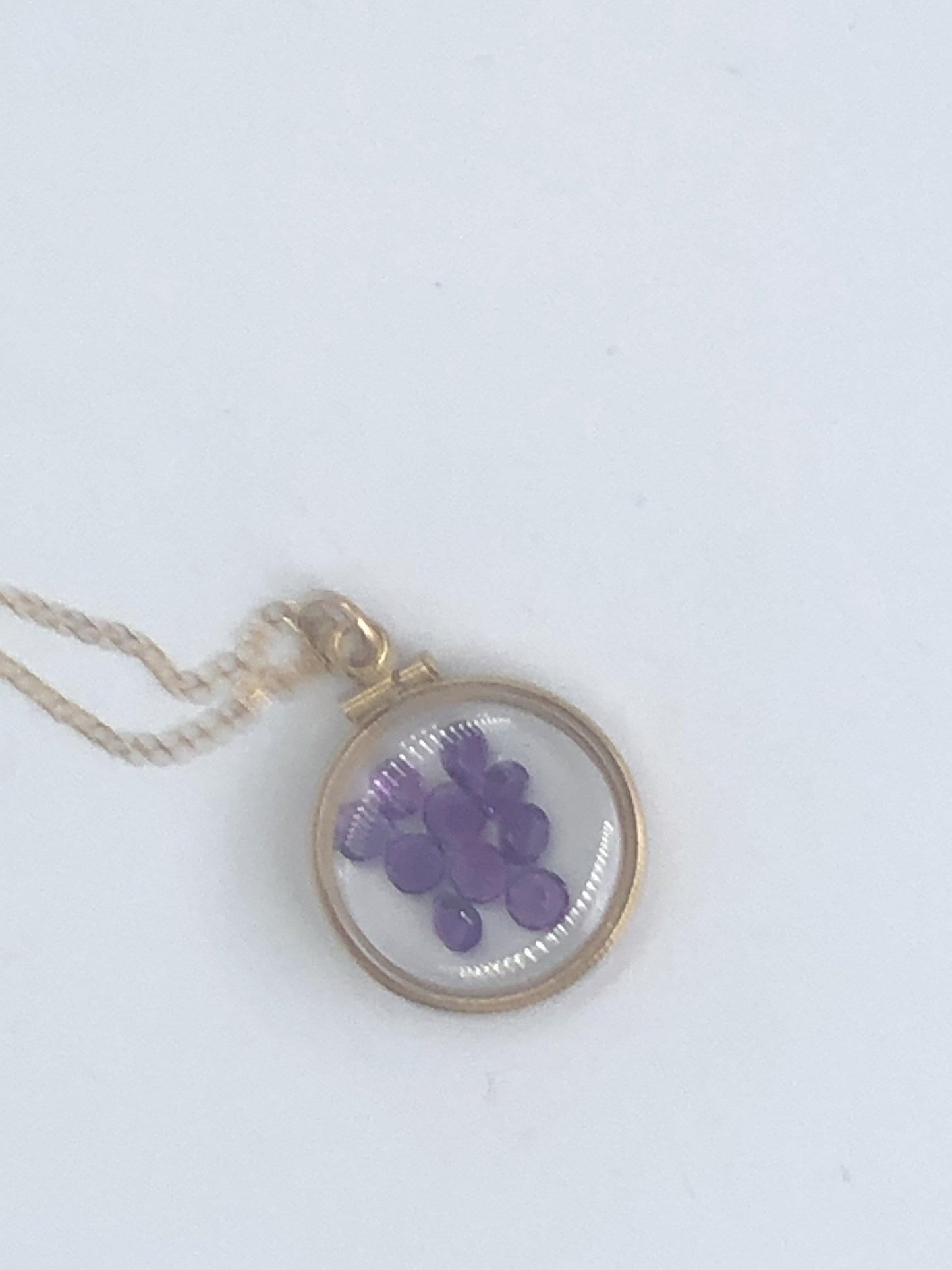 Handmade amethyst shaker locket 20mm, gold filled locket,  2.9  tcw, february birthstone make one for your mom for mother's day, ask me