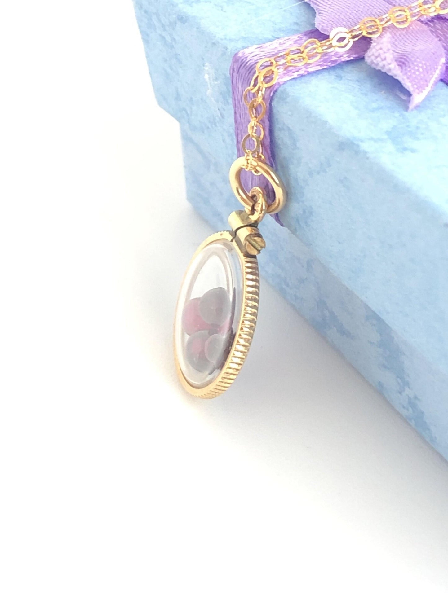 Vintage garnet shaker locket  12k gold w/ 1.6 ctw beautiful gems, january birthstone new old stock, 50 year old lockets limited supply