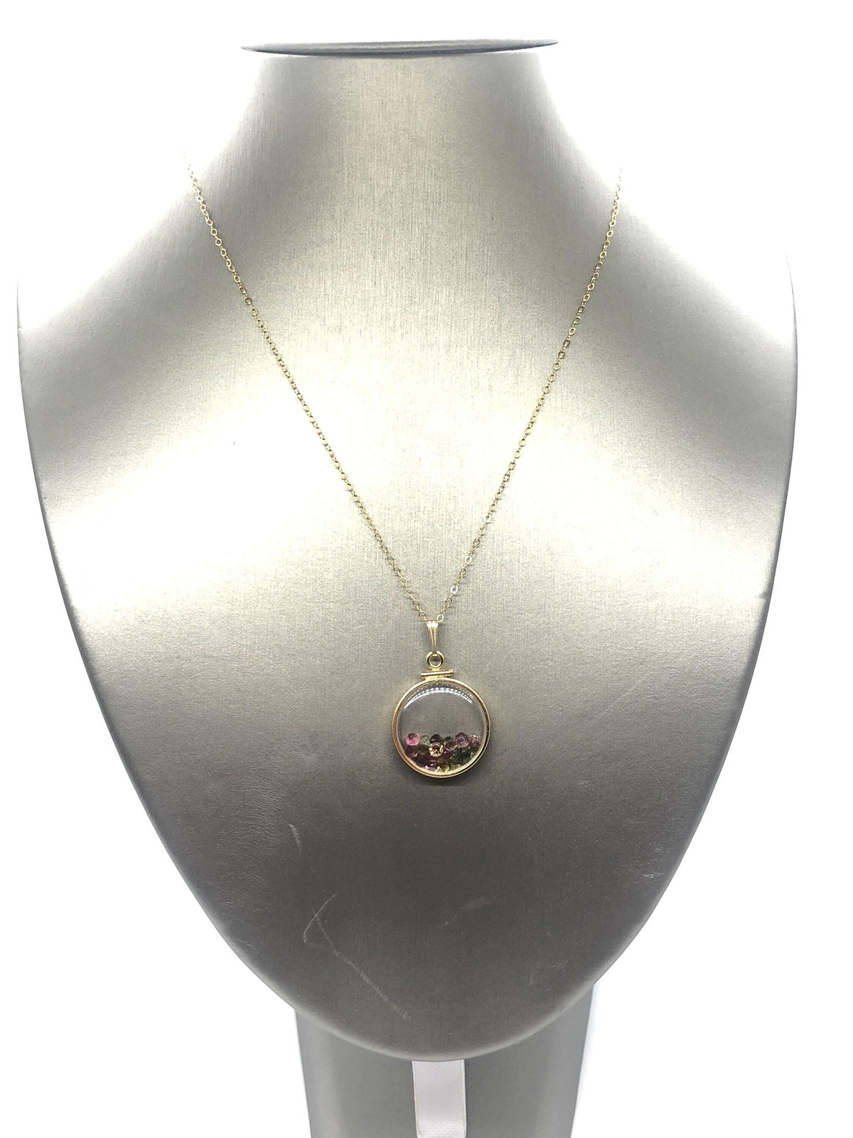 Handmade tourmaline shaker locket 14k gold filled or silver w/beautiful october birthstone, you can custom create a locket for mother’s day