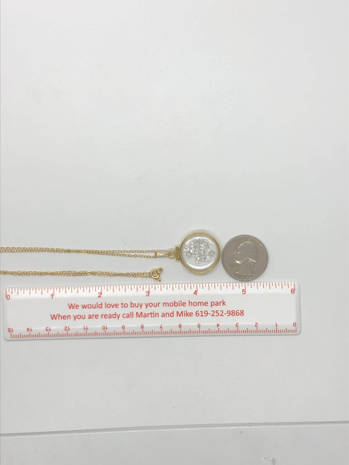 Vintage white topaz shaker locket 12k gold filled w/beautiful april birthstone, new old stock, you can custom create one for mother’s day