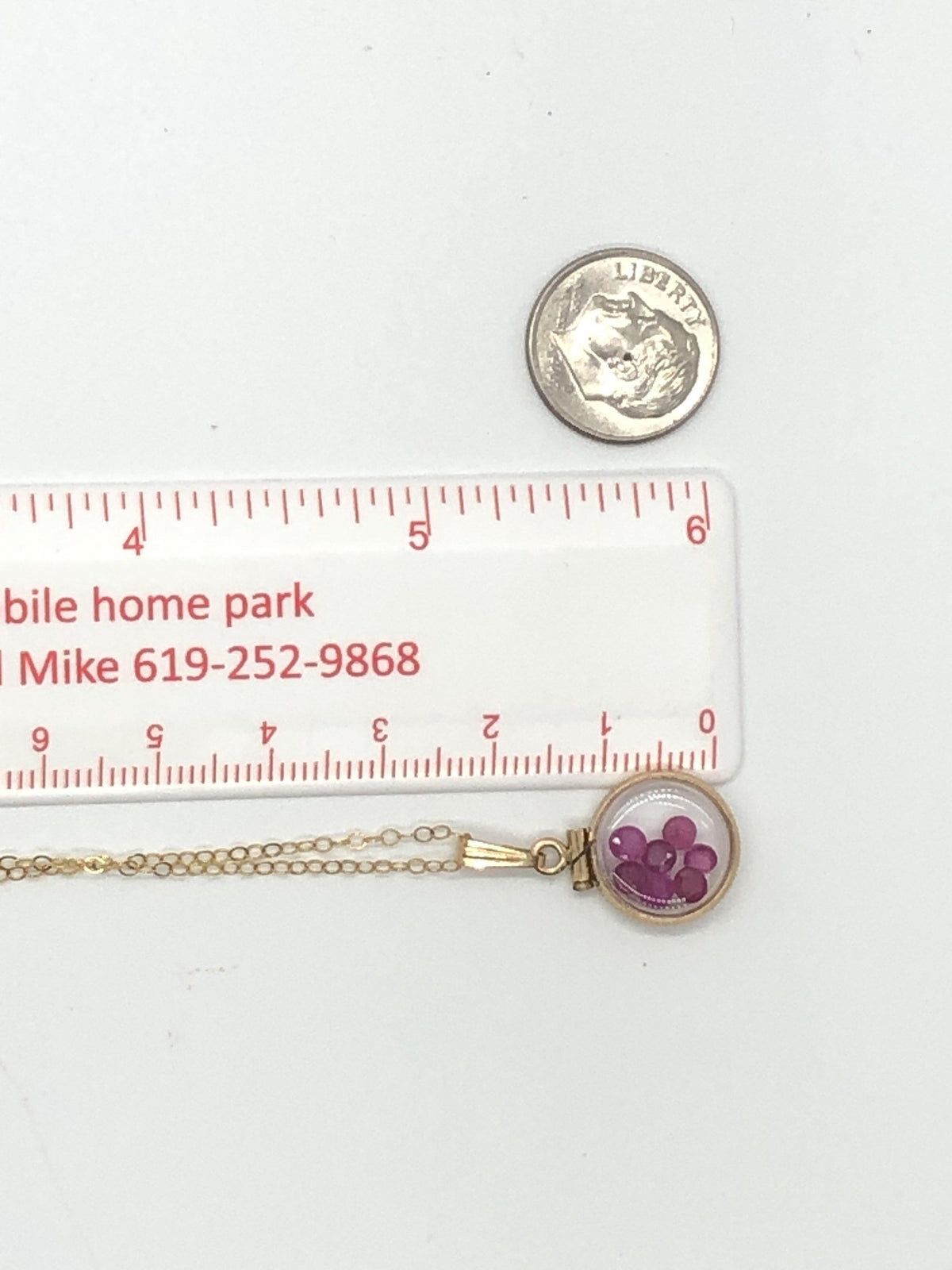 Handmade ruby shaker locket 14k gold filled or silver silver with beautiful july birthstone, 1.26 tcw