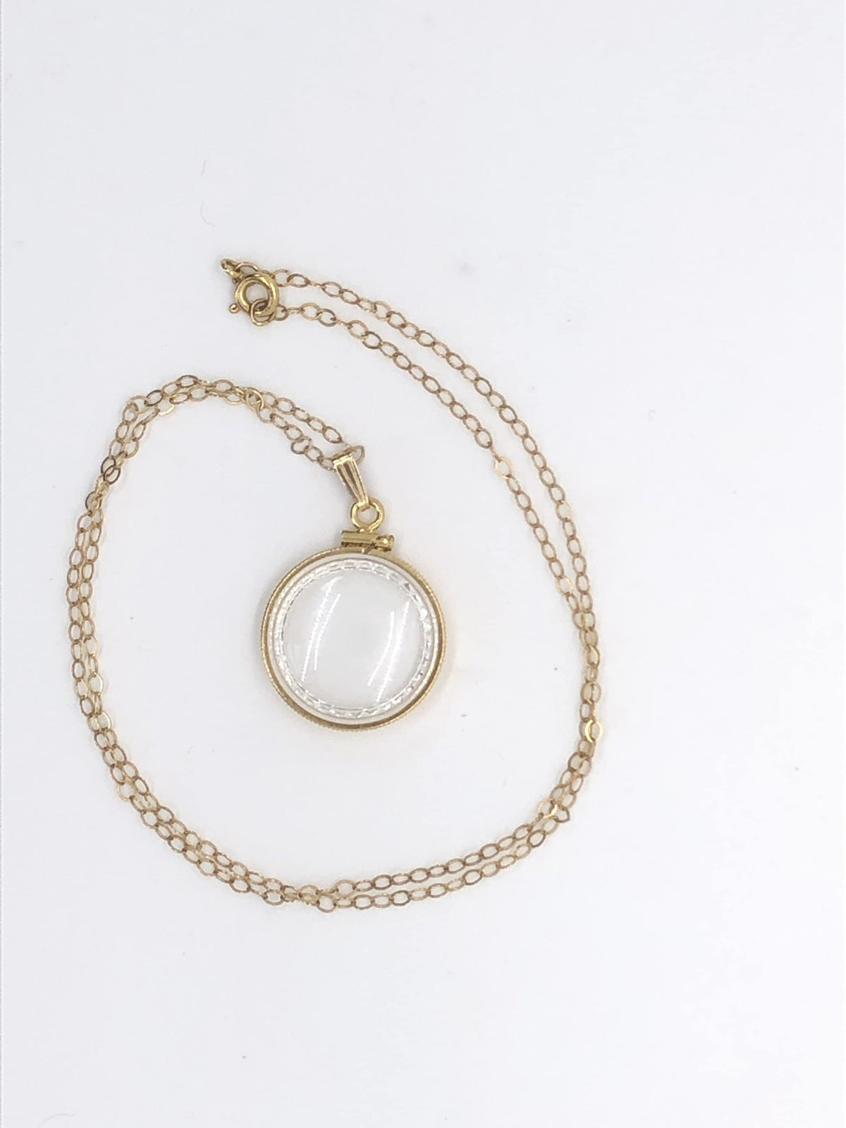 Empty diamond edge handmade 14k gold filled shaker locket nickel size w/ free  screwdriver. fill it with treasure. customizable