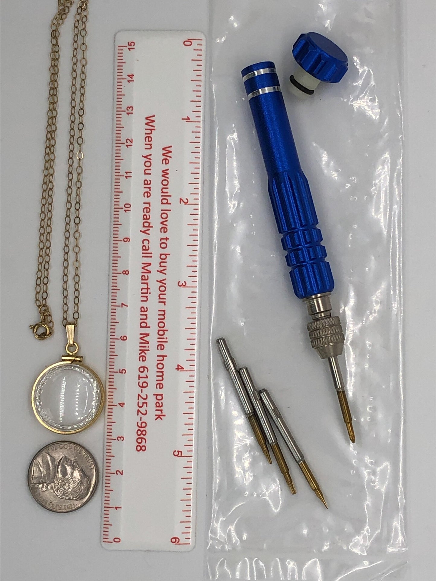Empty diamond edge handmade 14k gold filled shaker locket nickel size w/ free  screwdriver. fill it with treasure. customizable