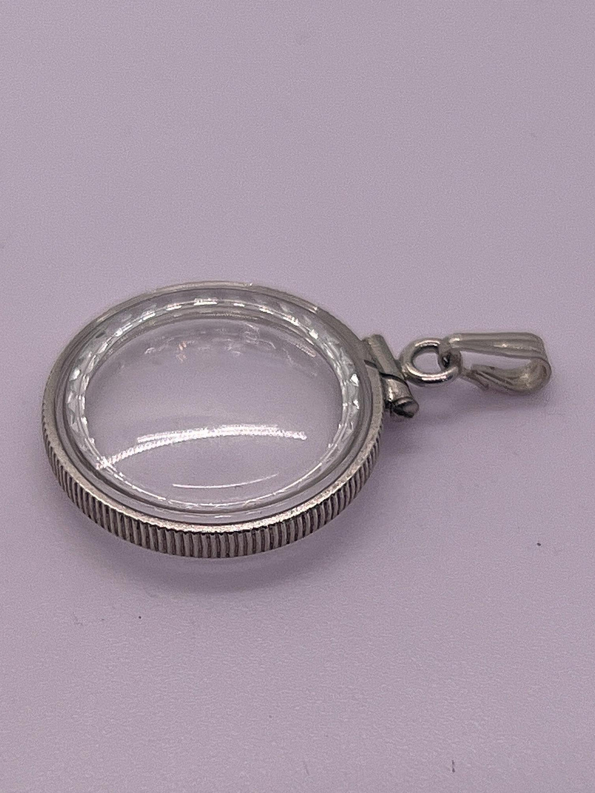 Empty diamond edge handmade 14k gold filled shaker locket nickel size w/ free  screwdriver. fill it with treasure. customizable