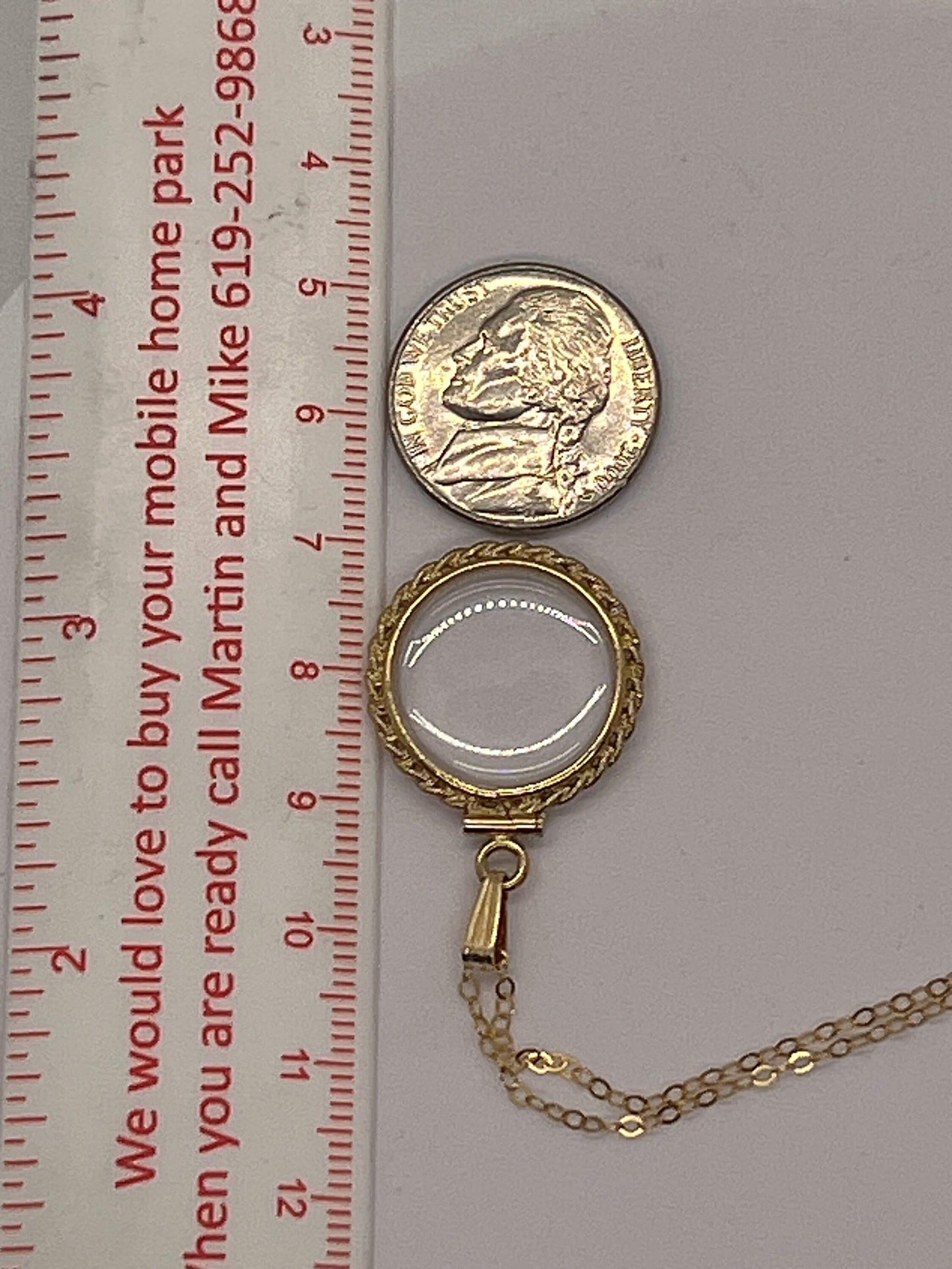 Empty hand made 21 mm 14k gold filled lucite shaker locket with rope edge w/ free screwdriver waiting for your little treasures, 2-3 mm gems