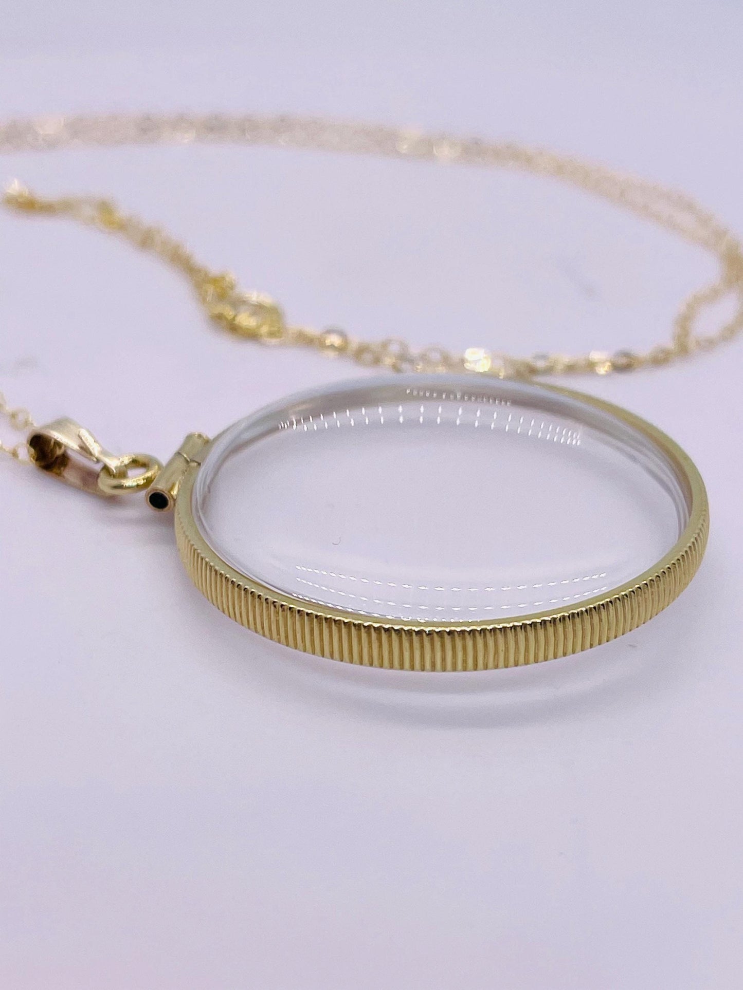 Empty customizable 32mm handmade 14k gold filled shaker locket necklace w/ free screwdriver waiting for your little treasures
