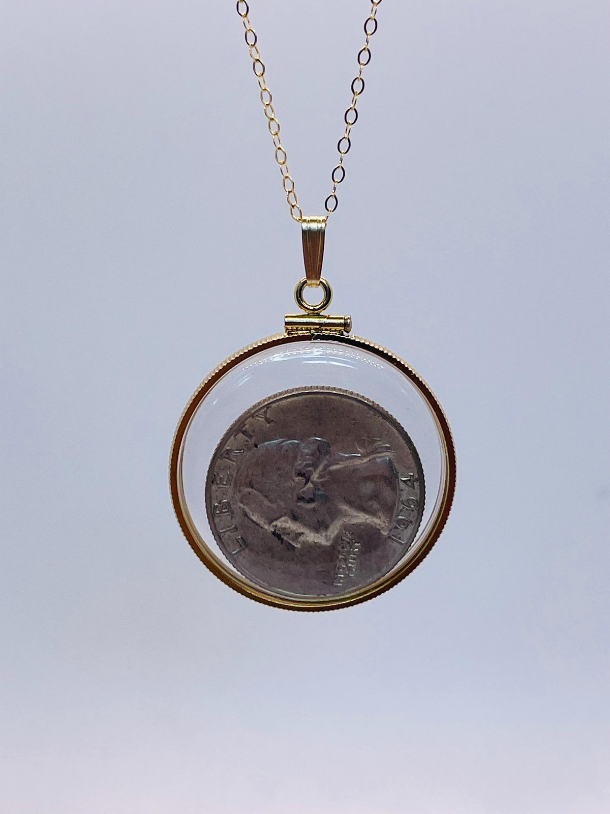 Empty customizable 32mm handmade 14k gold filled shaker locket necklace w/ free screwdriver waiting for your little treasures
