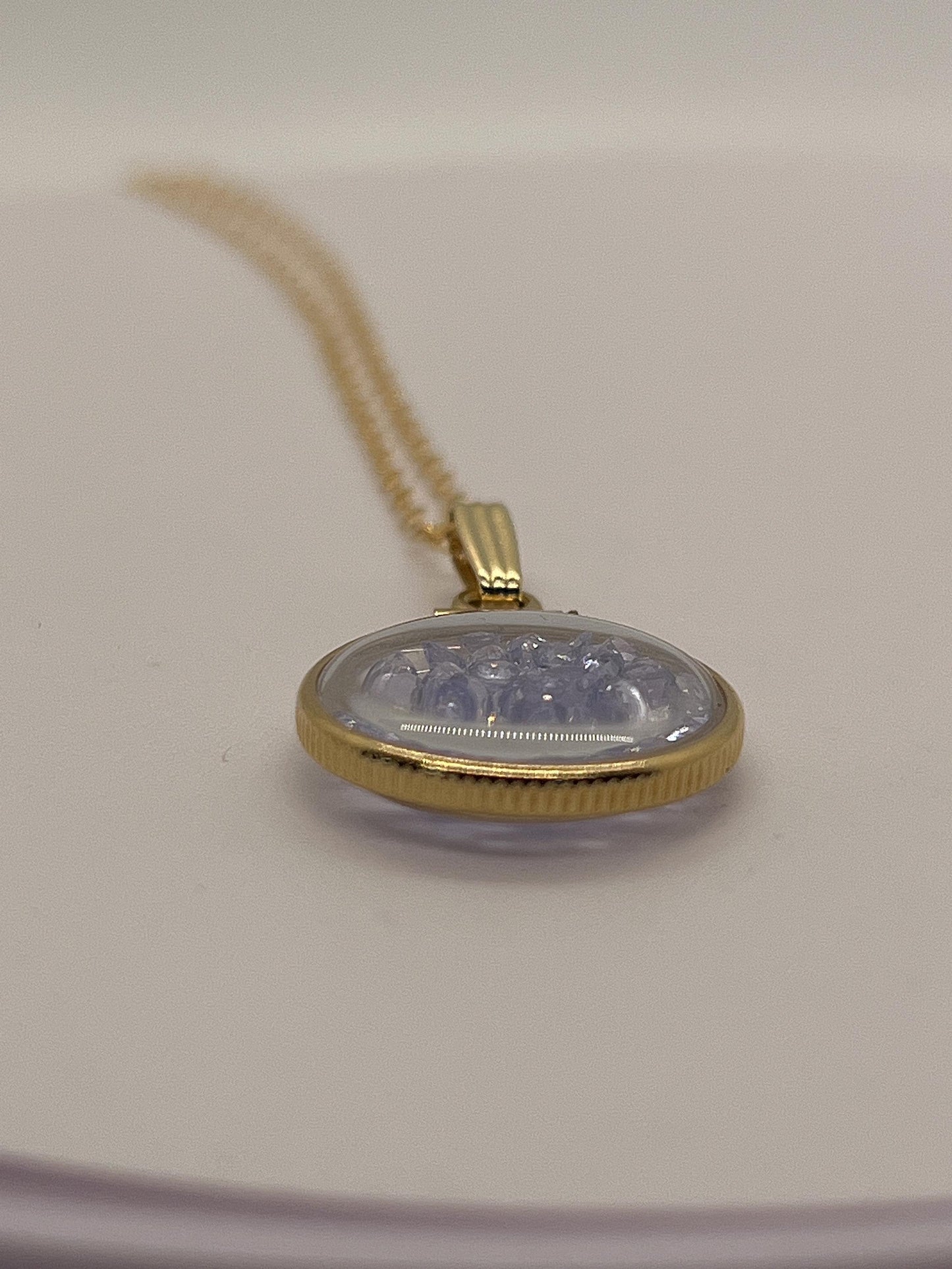14k solid gold tanzanite  16.5mm handmade shaker locket 1.75 ctw