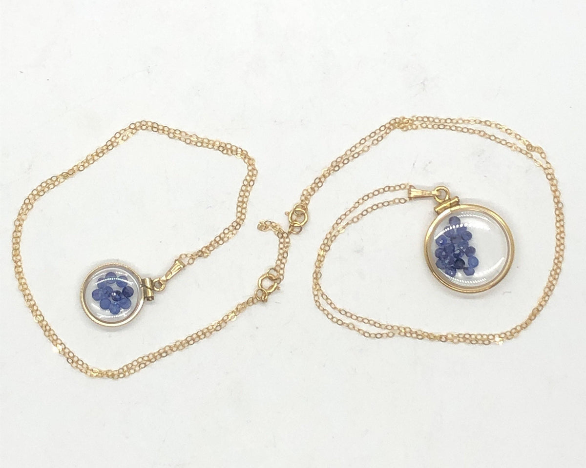 Vintage sapphire shaker locket 12k gold filled, 50 year old new stock,  20mm or 15 mm september birthstone, mother's day