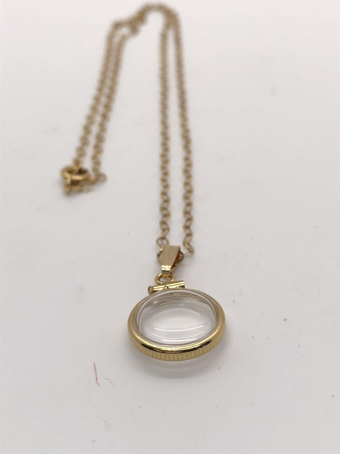 12.5mm Solid 14K Gold Shaker Locket for Tiny Keepsakes