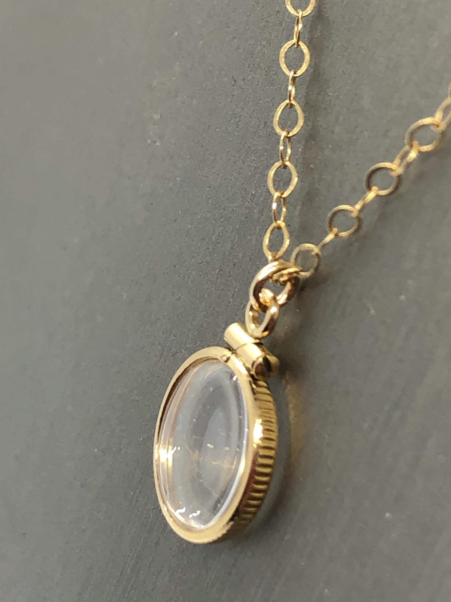 12.5mm 14K Gold-Filled Jump-Ring Shaker Locket Necklace