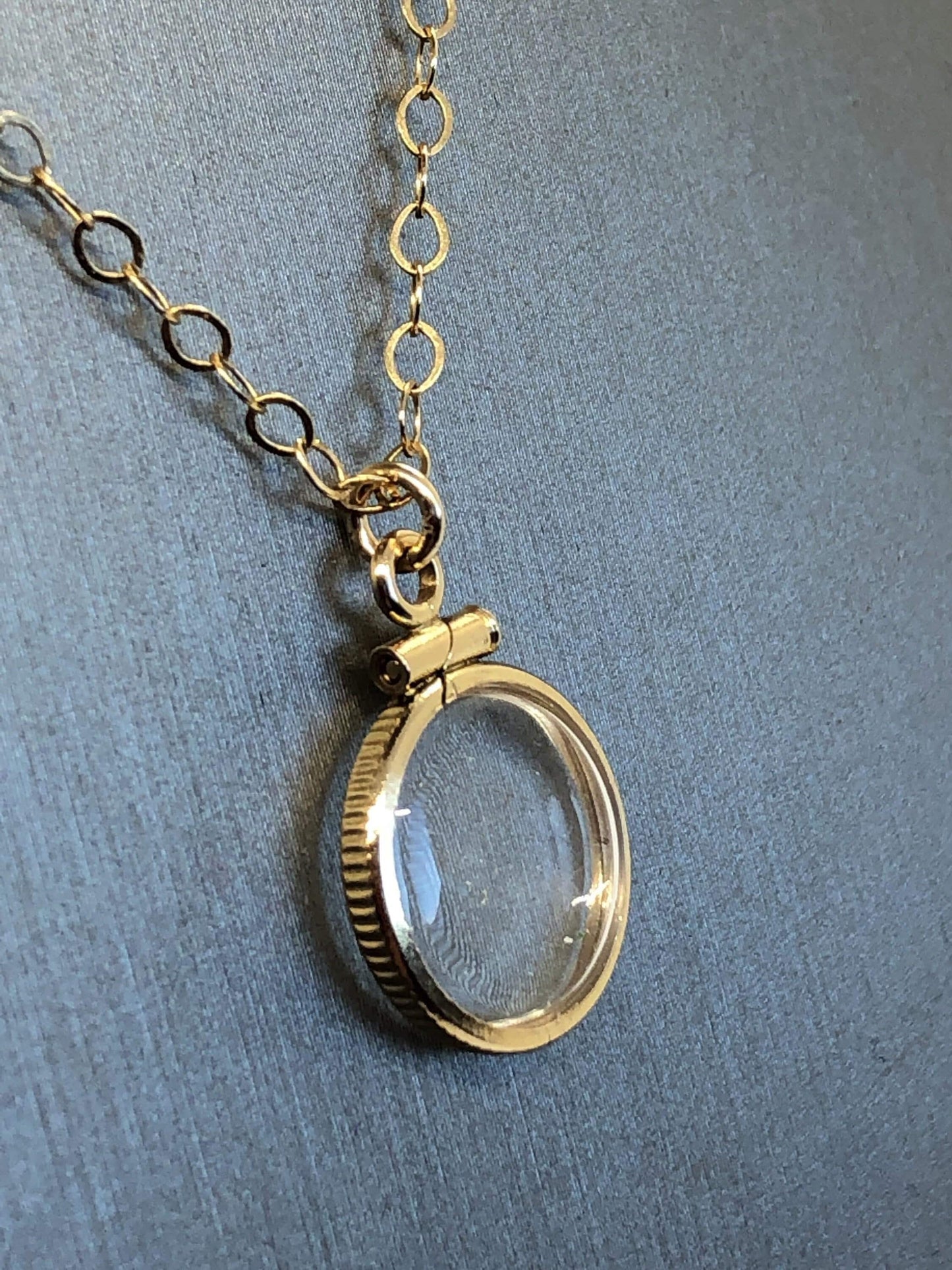 12.5mm 14K Gold-Filled Jump-Ring Shaker Locket Necklace