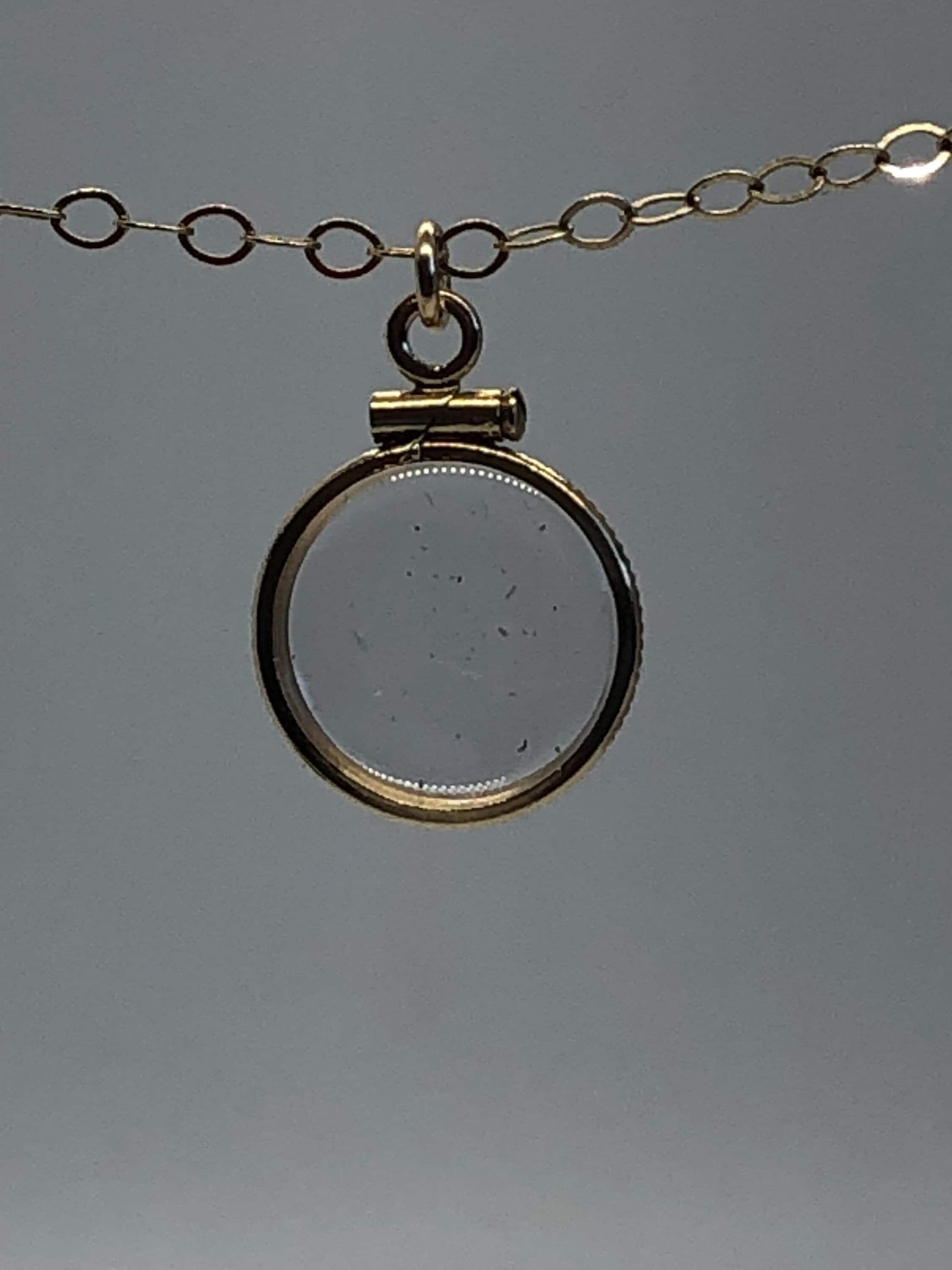 12.5mm 14K Gold-Filled Jump-Ring Shaker Locket Necklace