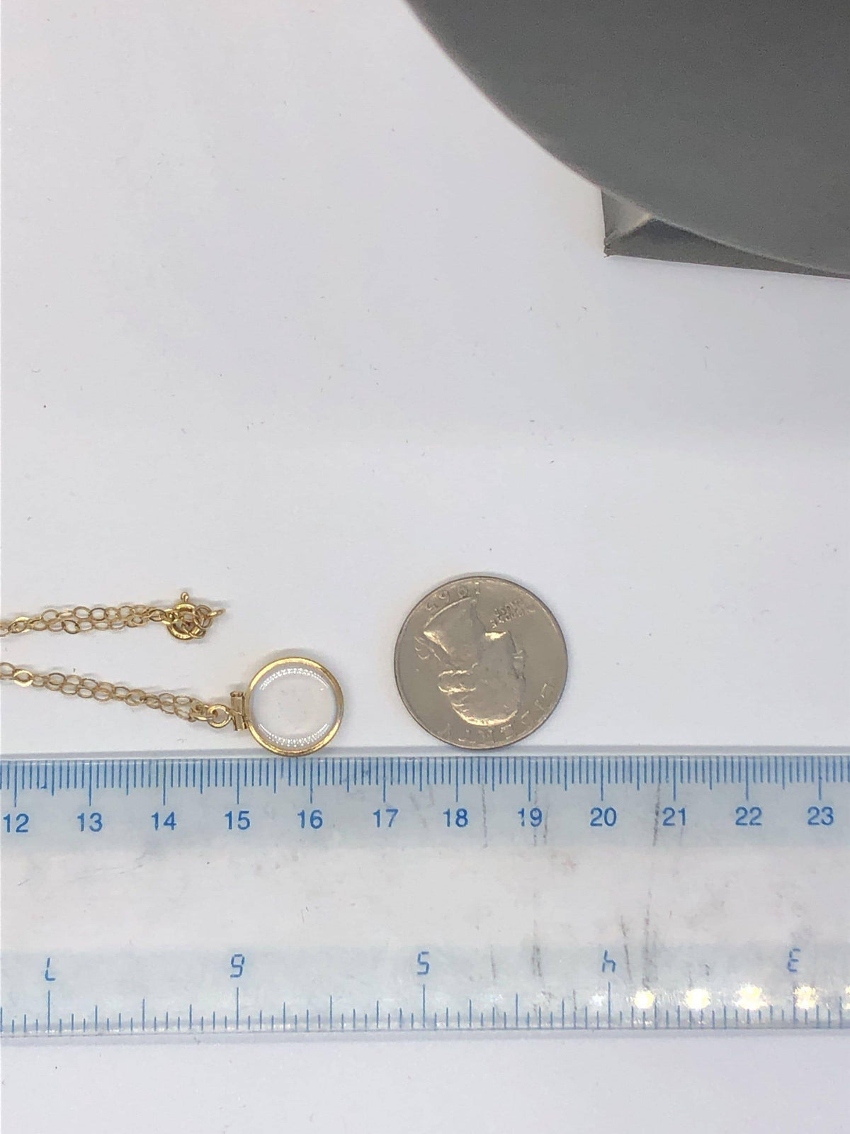 12.5mm 14K Gold-Filled Jump-Ring Shaker Locket Necklace