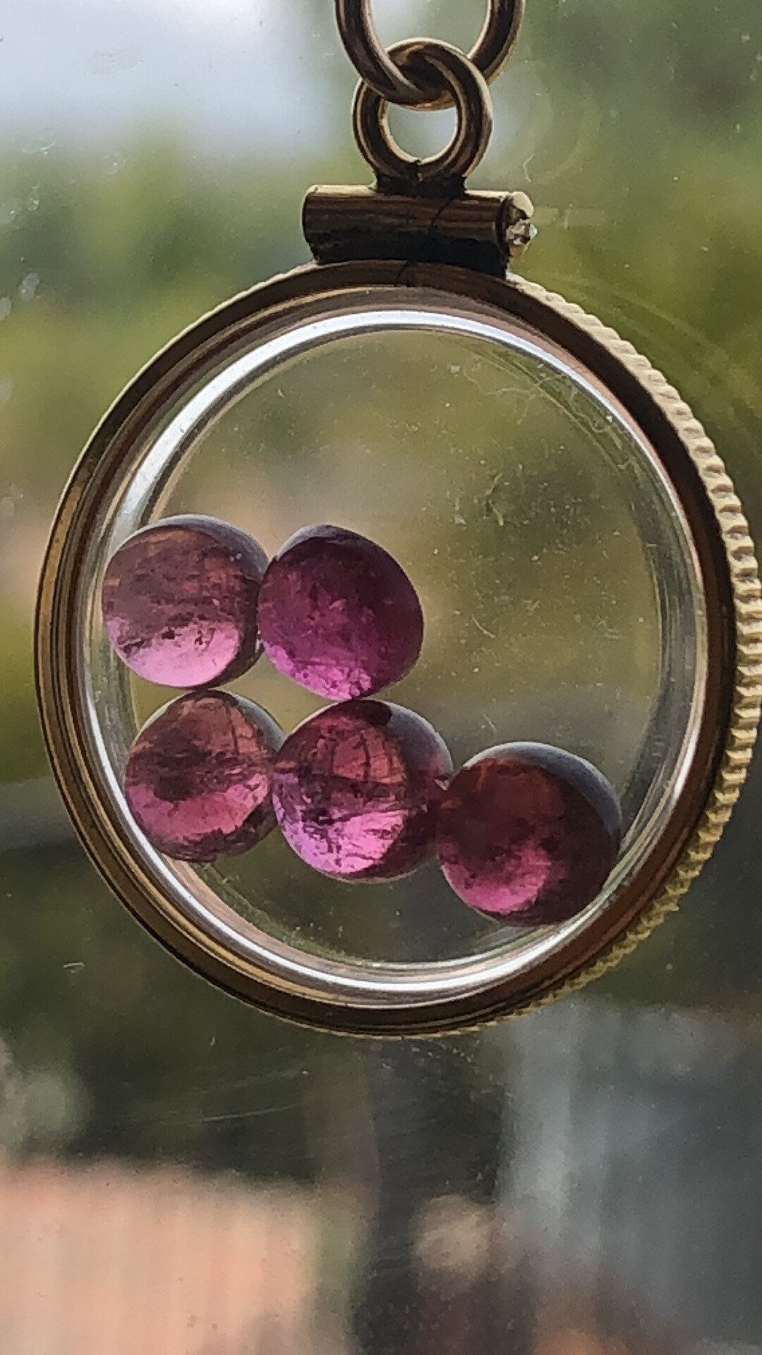 Vintage Tourmaline Shaker Locket  12k gold filled with natural gems. New Old Stock 50 years old Limited supply while last