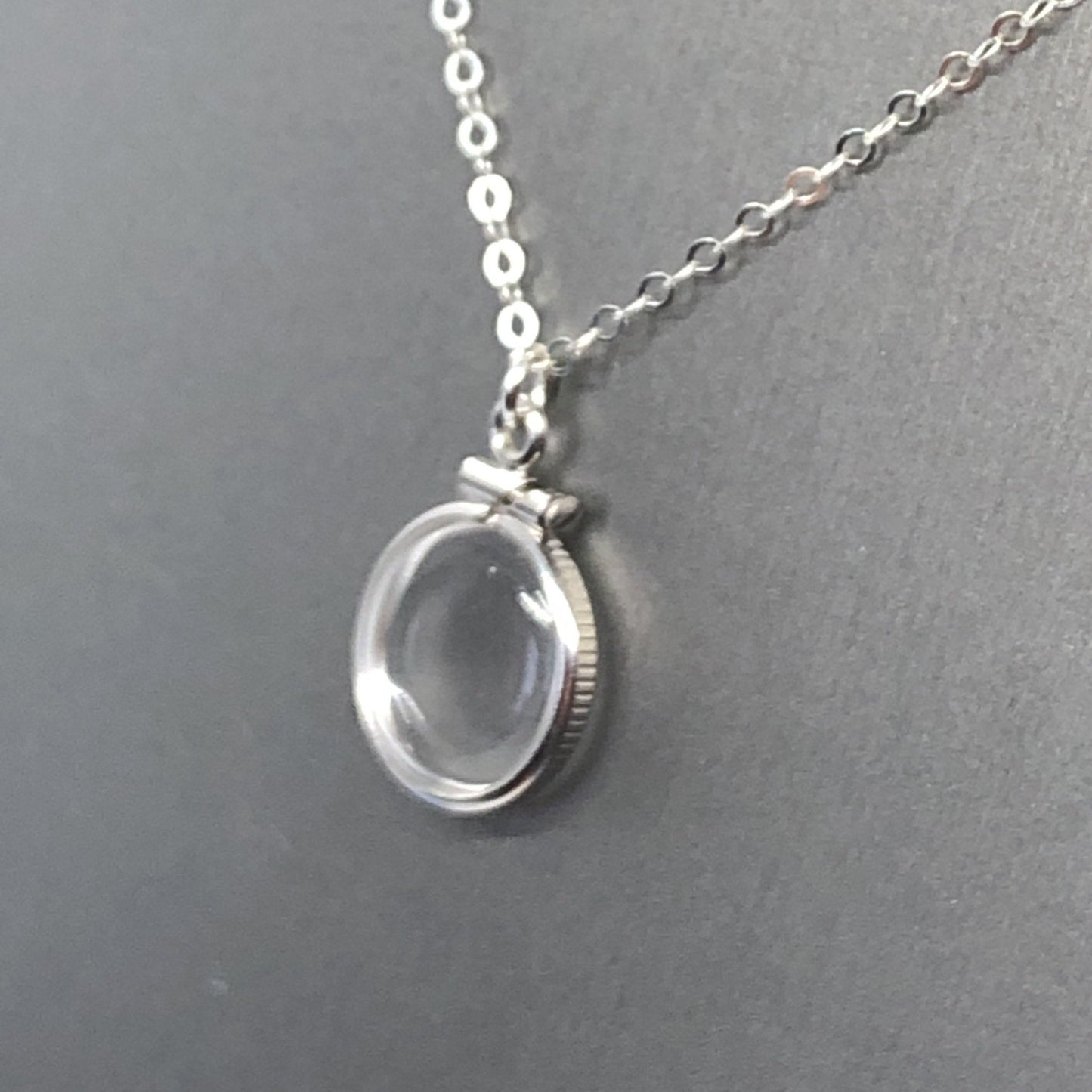 Empty, 12.5 mm Handmade sterling silver shaker locket, FREE Screwdriver,waiting for your small treasures