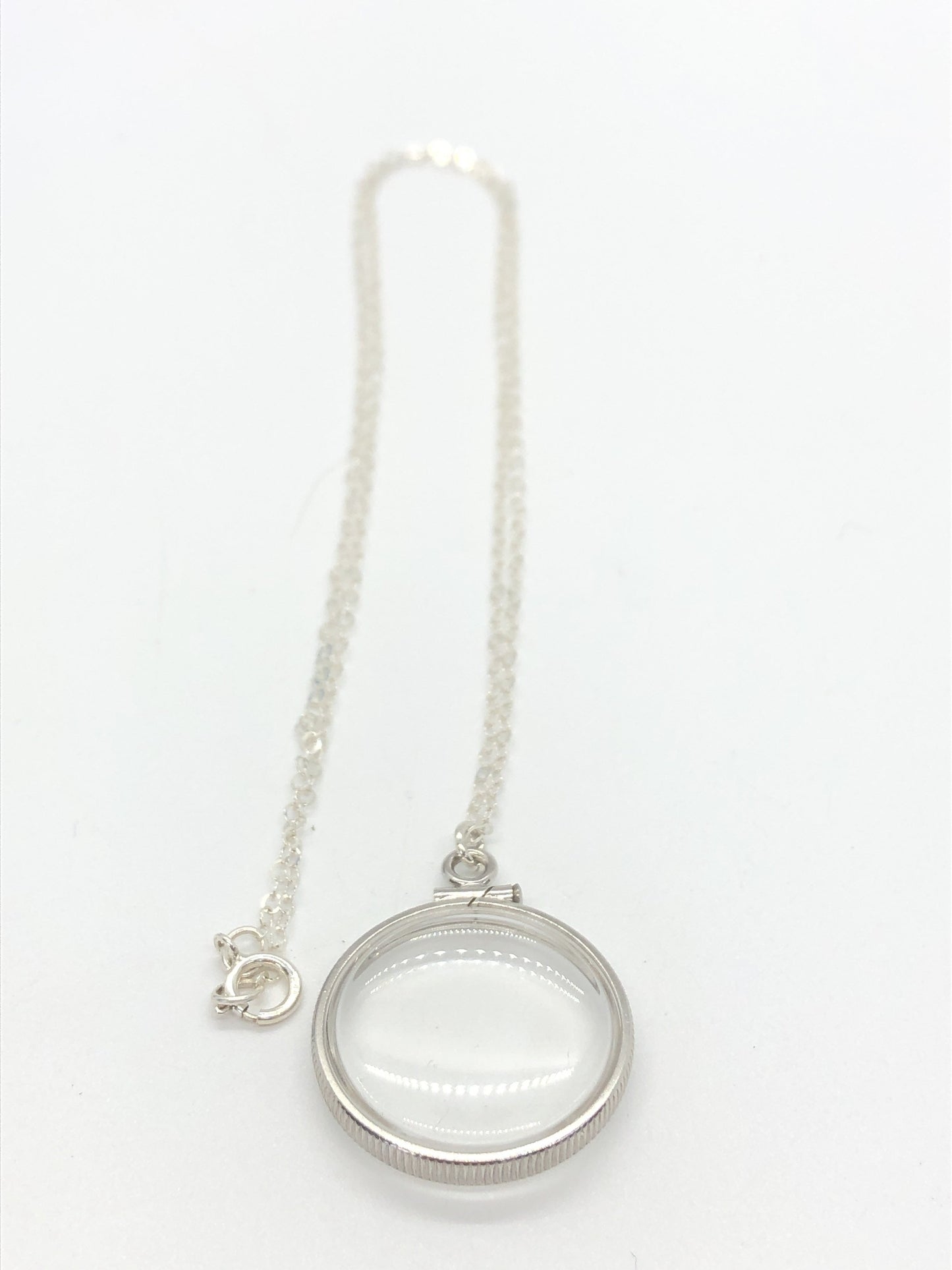 Empty 20mm Handmade sterling silver shaker locket, Free Locket Screwdriver INCLUDED , waiting for your little treasures, with chain