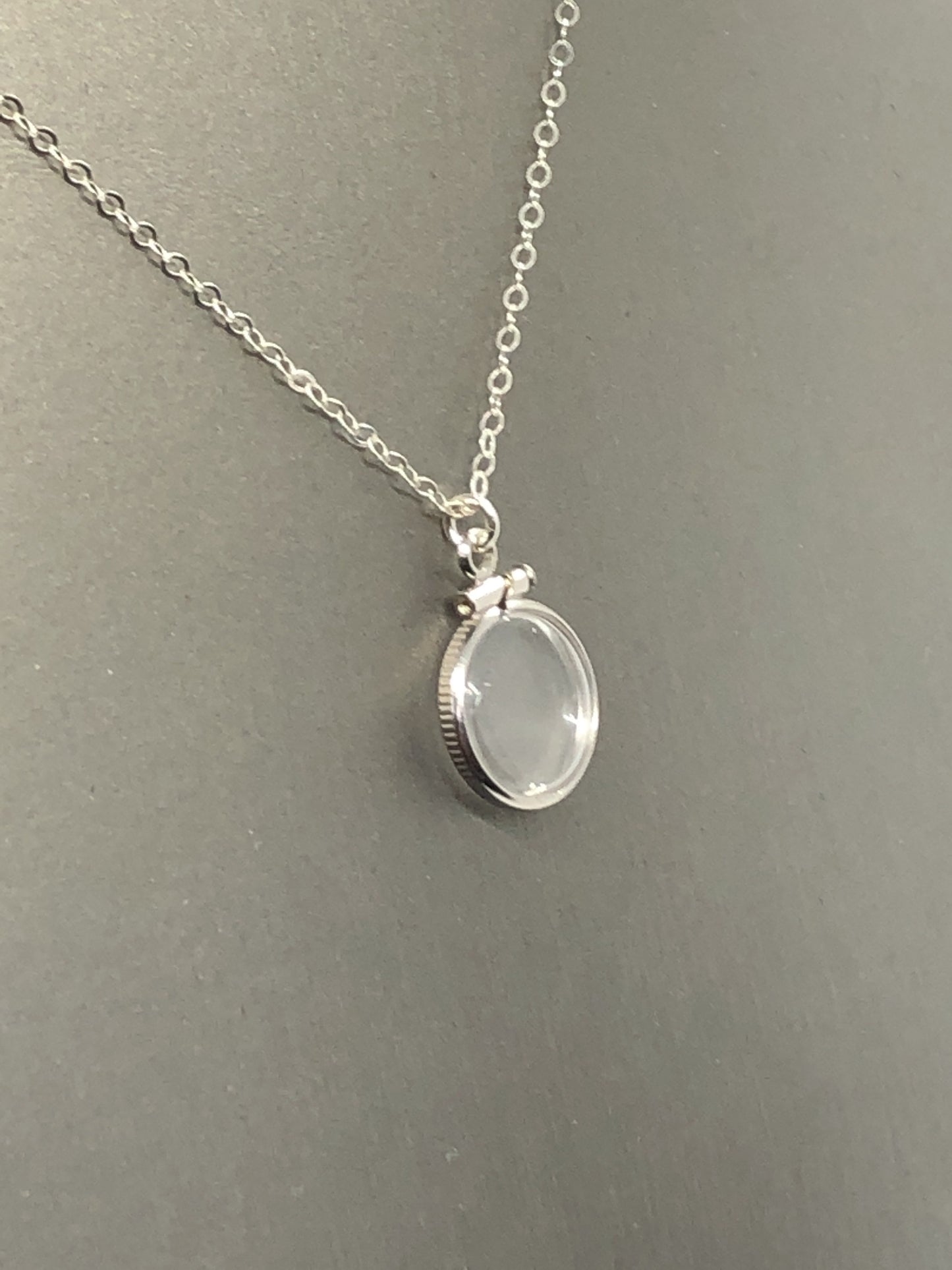 Empty, 12.5 mm Handmade sterling silver shaker locket, FREE Screwdriver,waiting for your small treasures