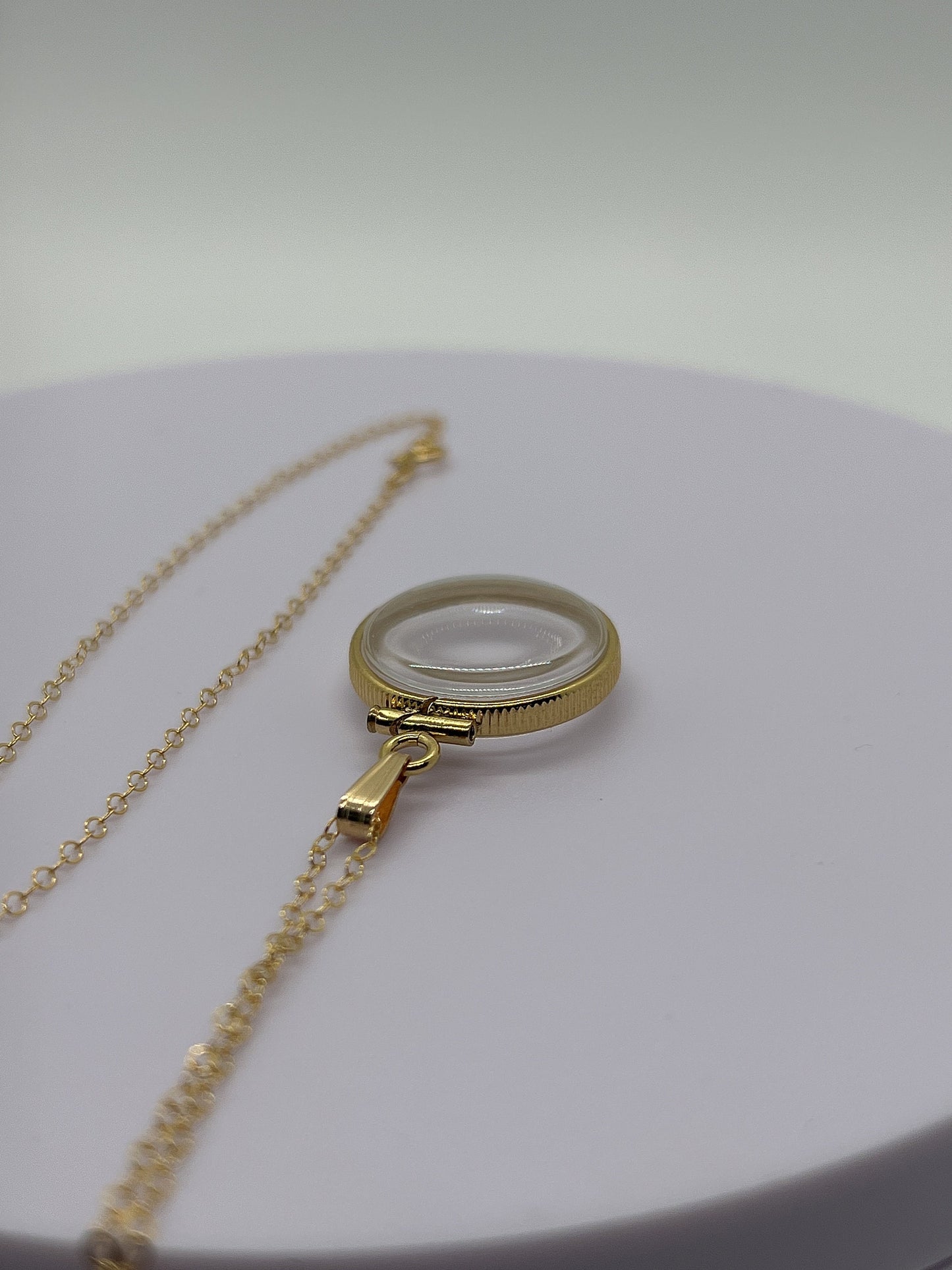 Empty Customizable 19mm Handmade 14k Gold Filled Shaker Locket Necklace w/ Free Screwdriver Waiting For Your Little Treasures